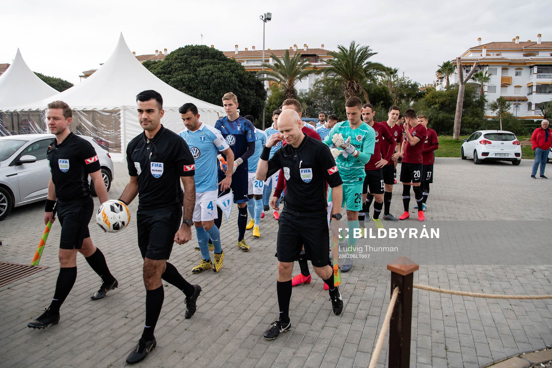 Players of of Malmö FF and of Sparta Prauge