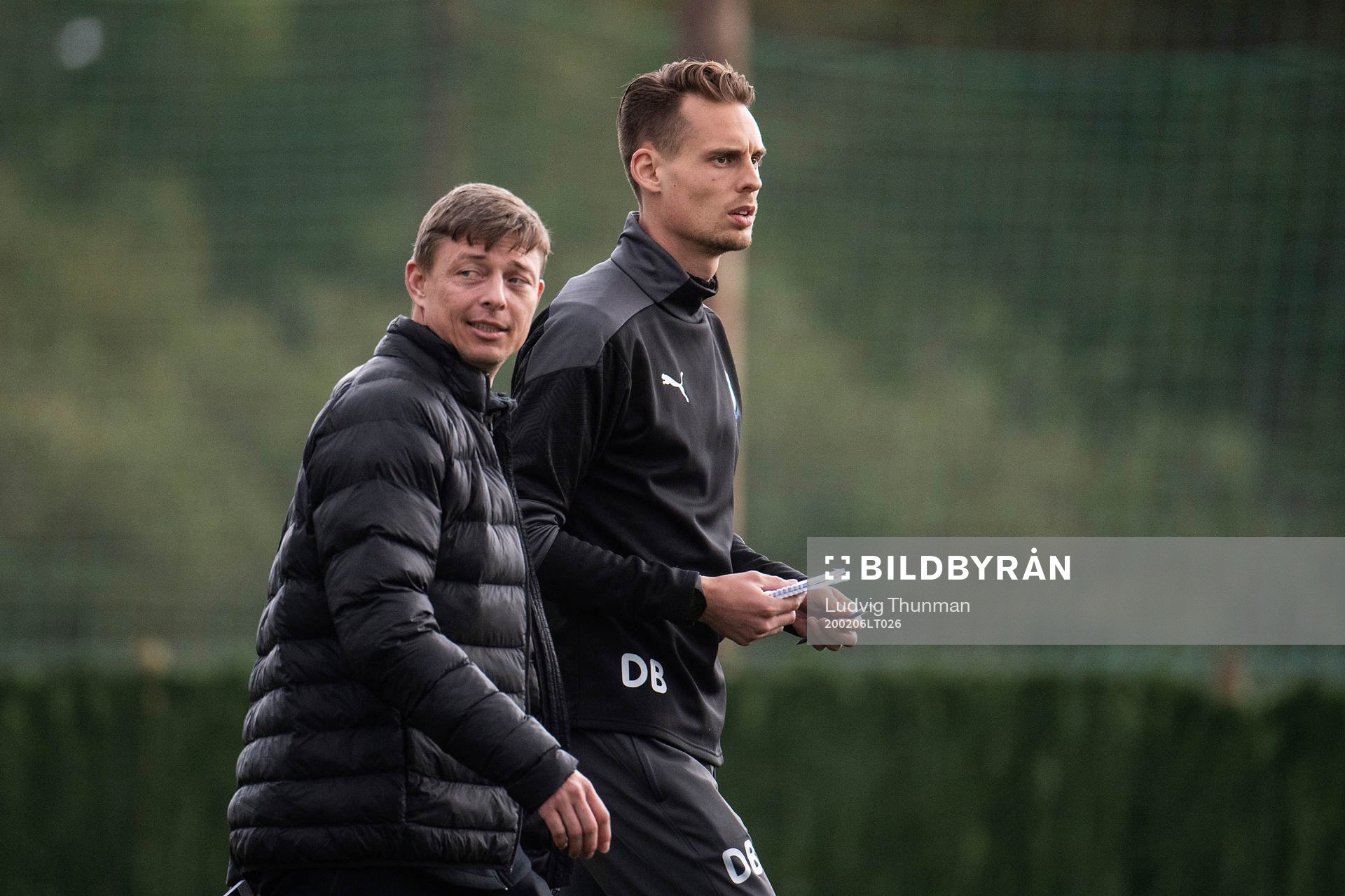 Jon Dahl Tomasson, head coach and Daniel Bäckström,