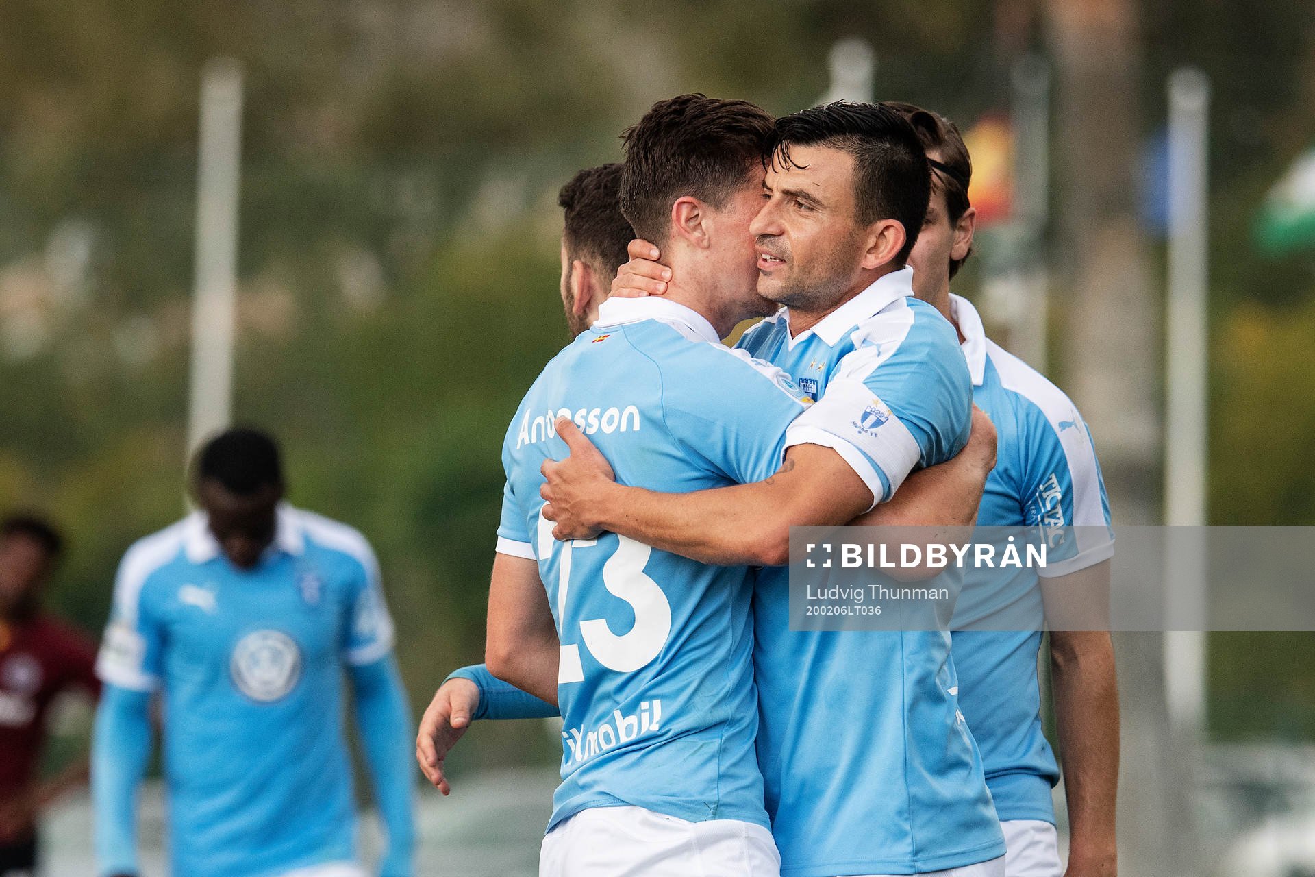 Marcus Antonsson and Behrang Safari celebrate