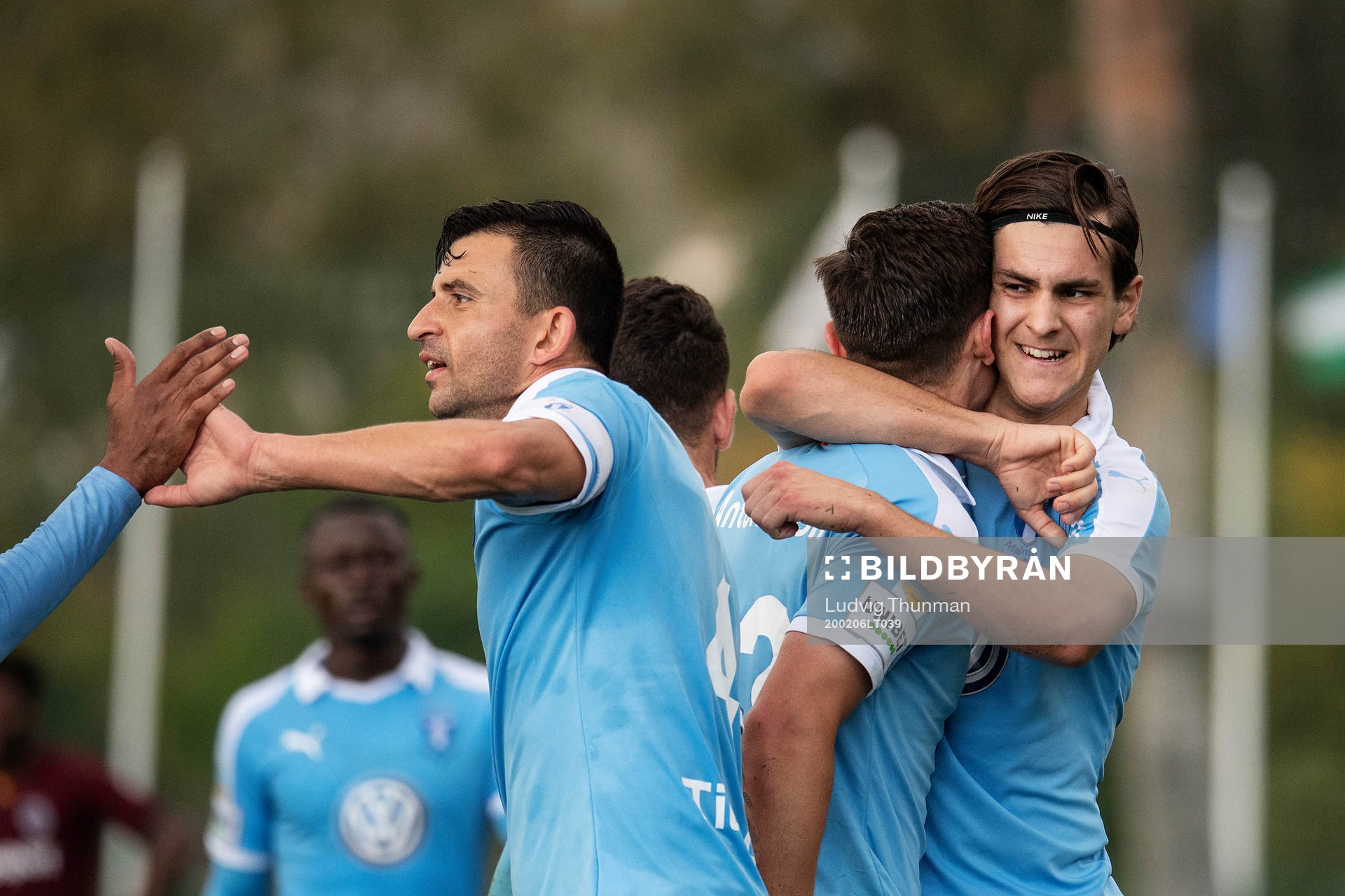 Behrang Safari, Marcus Antonsson and Adi Nalic of Malmö FF