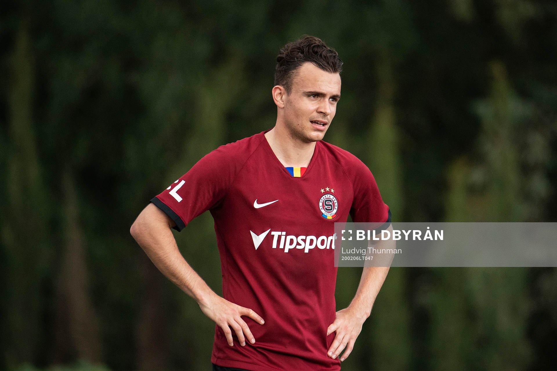 Andreas Vindheim of Sparta Prauge during the friendly match between Malmö FF and Sparta Prague on February 6, 2020 in Marbella.