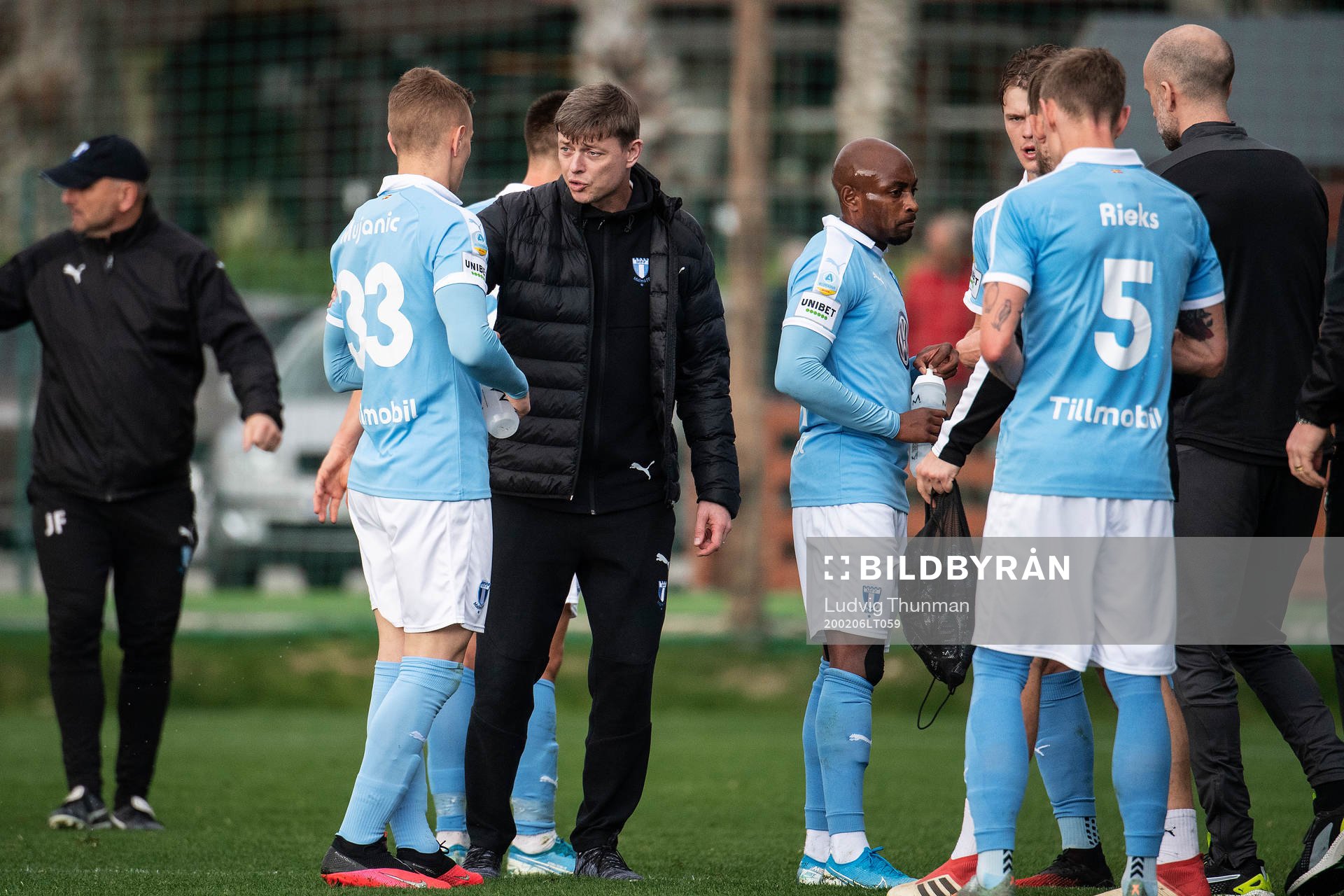 Amel Mujanic and Jon Dahl Tomasson, head coach of Malmö FF
