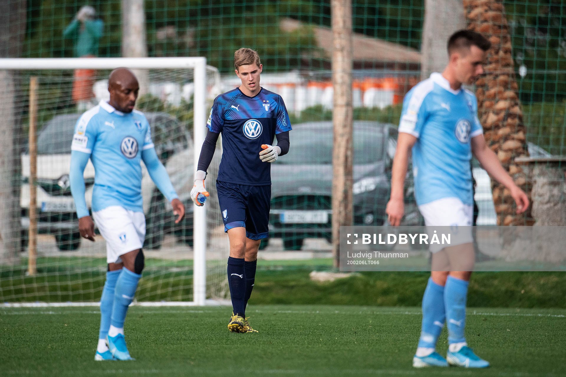 Arnor Traustason, goalkeeper Mathias Nilsson, Jonas Knudsen