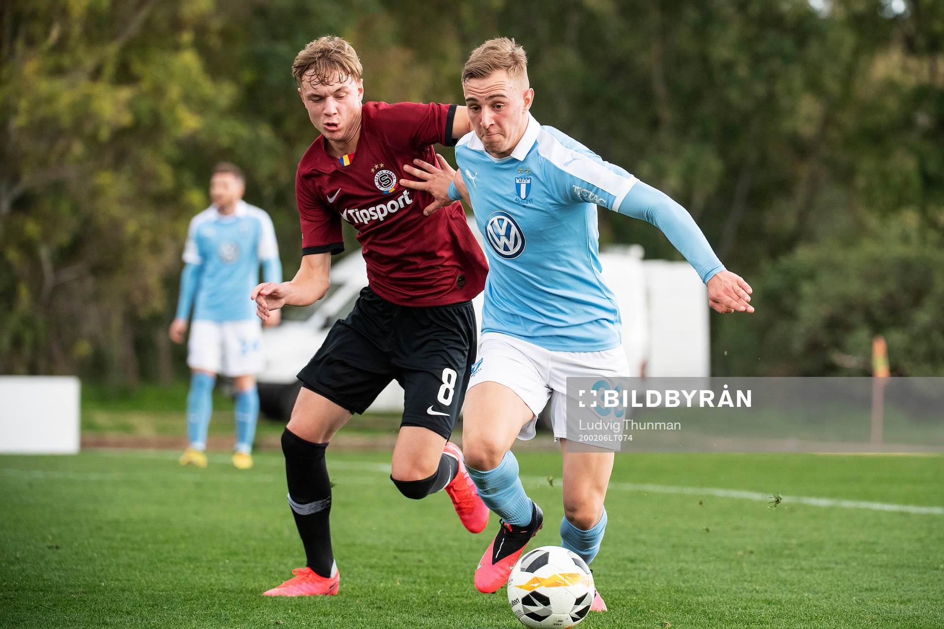 Adam Karabec of Sparta Prauge and Amel Mujanic of Malmö FF