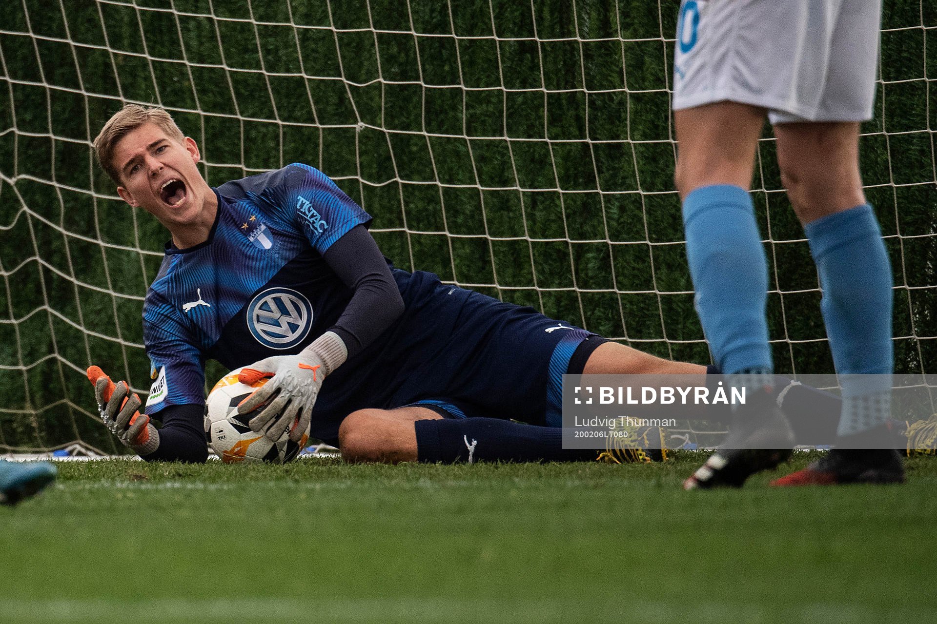 Goalkeeper Mathias Nilsson of Malmö FF