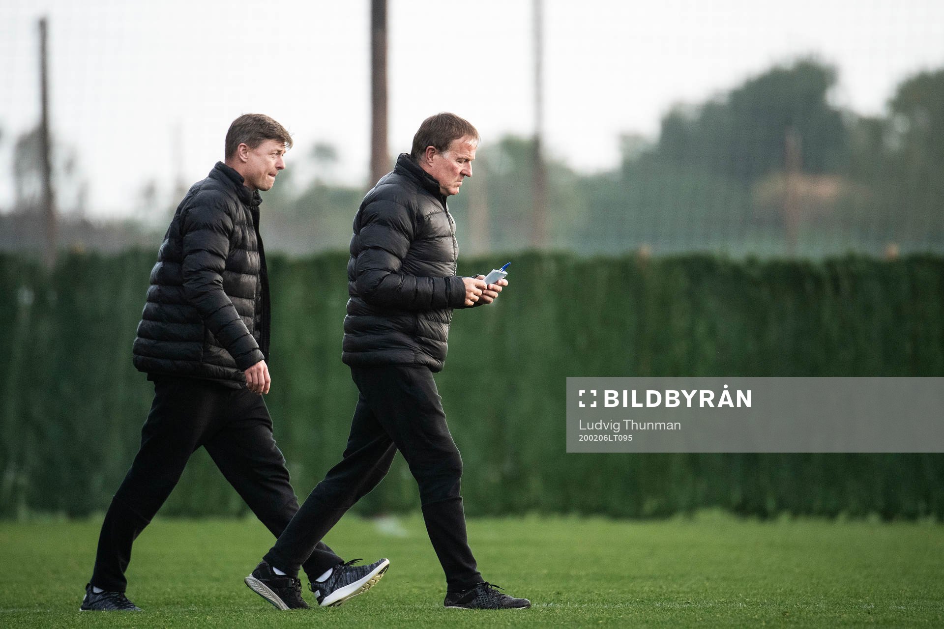 Jon Dahl Tomasson, head coach and Remy Reijnierse,