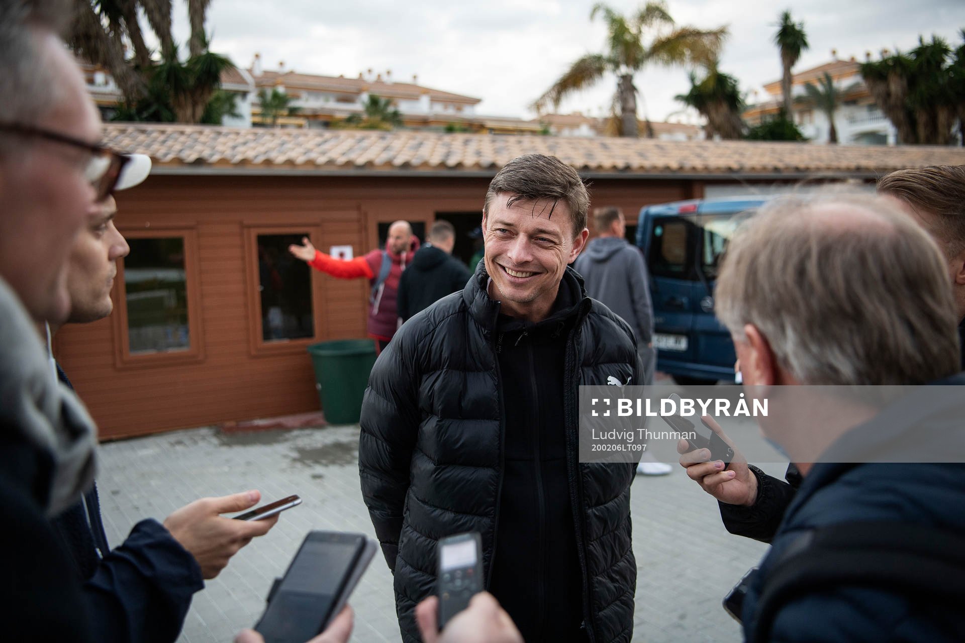 Jon Dahl Tomasson, head coach of Malmö FF is being interviewed after the friendly match between Malmö FF and Sparta Prague on February 6, 2020 in Marbella.