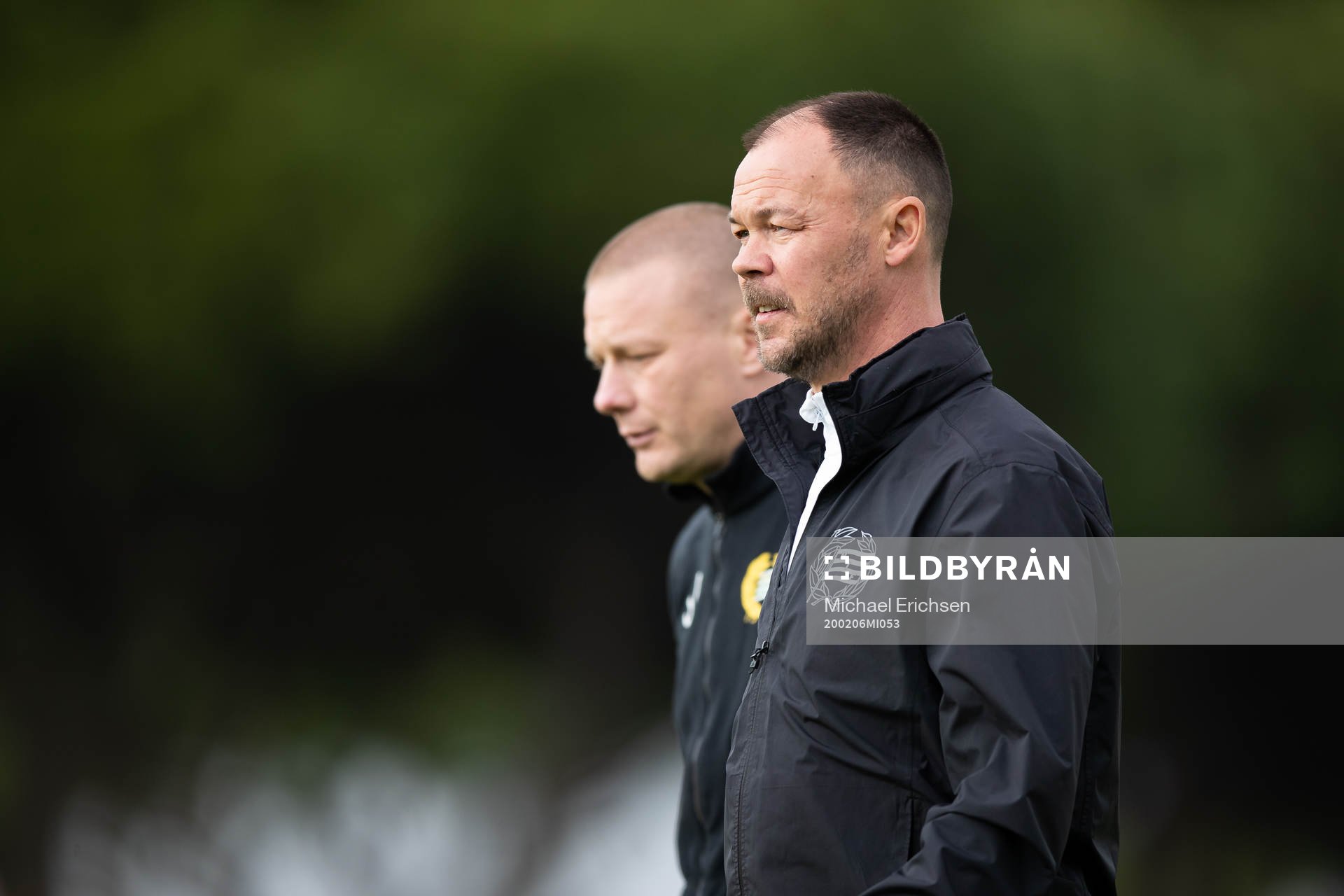 Hammarbys tränare Stefan Billborn och assisterande