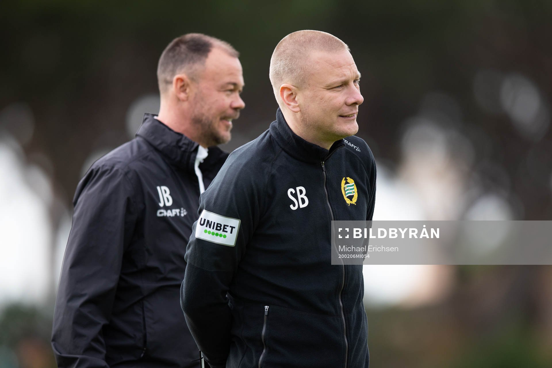 Hammarbys tränare Stefan Billborn och assisterande