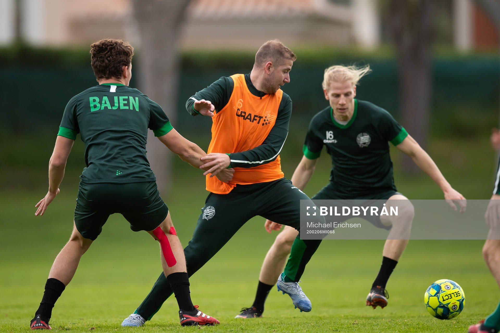 Hammarbys Darijan Bojanic och Gustav Ludwigson
