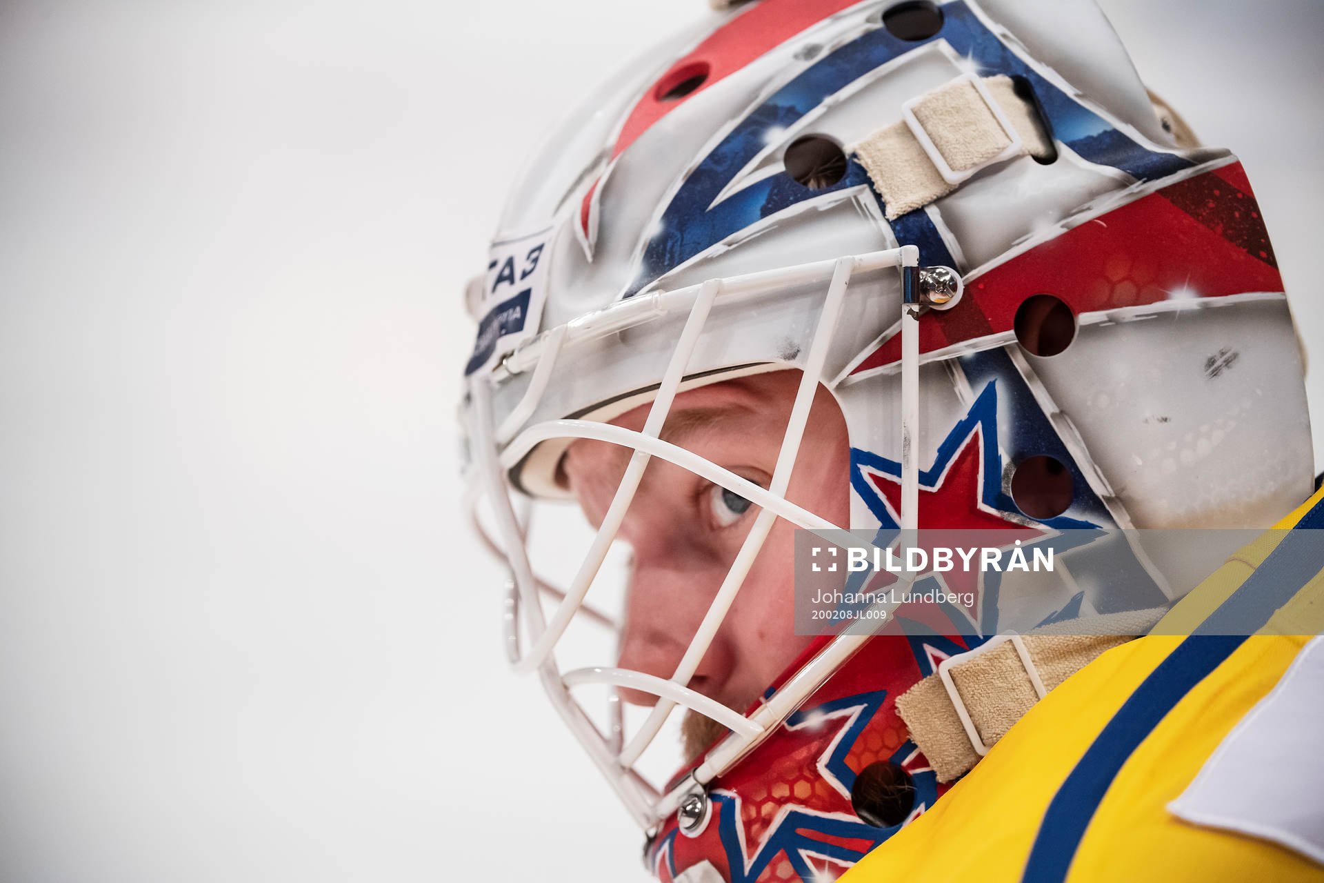 goaltender Magnus Hellberg of Sweden