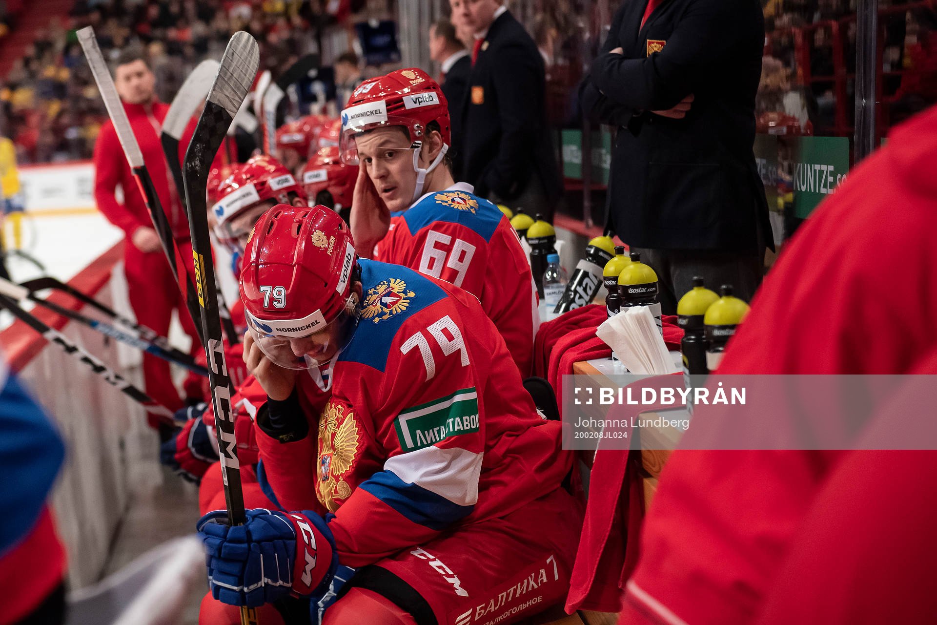 Danila Galenyuk of Russia in pain