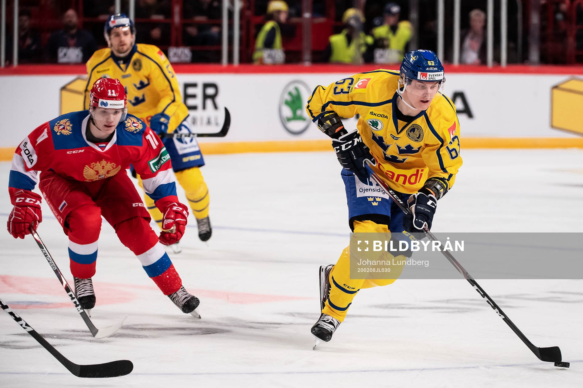 Vasily Podkolzin of Russia and Fredrik Händemark of Sweden