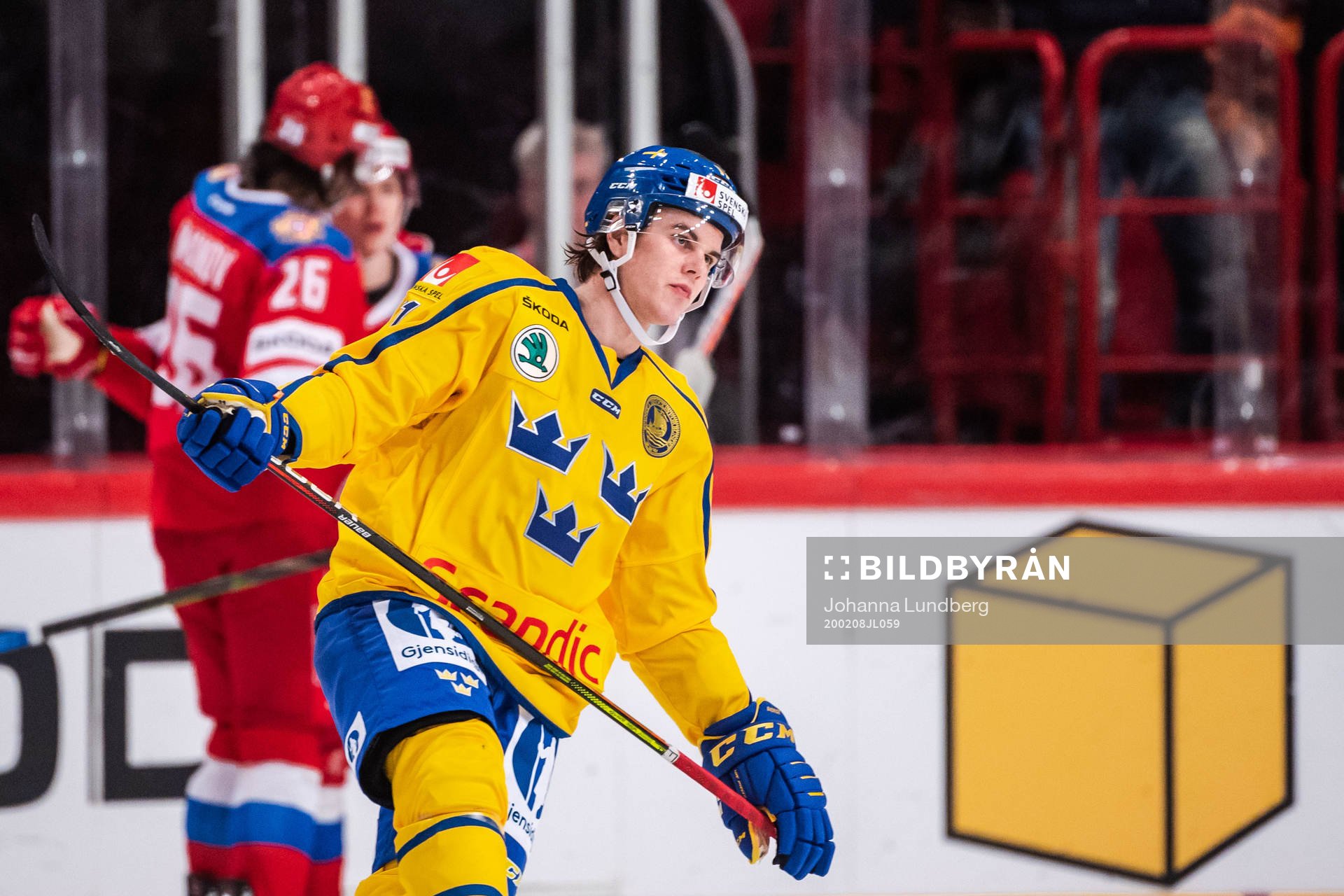 Samuel Fagemo of Sweden looks dejected