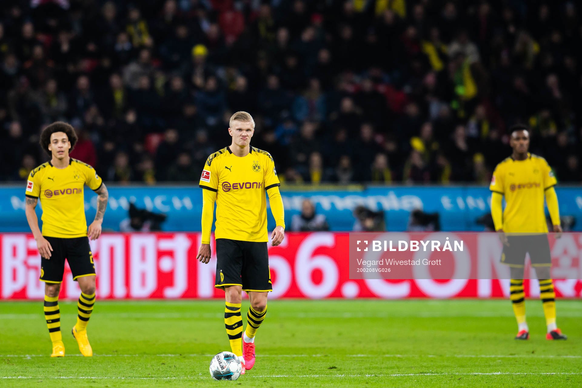 Erling Braut Haaland of Borussia Dortmund looks dejected