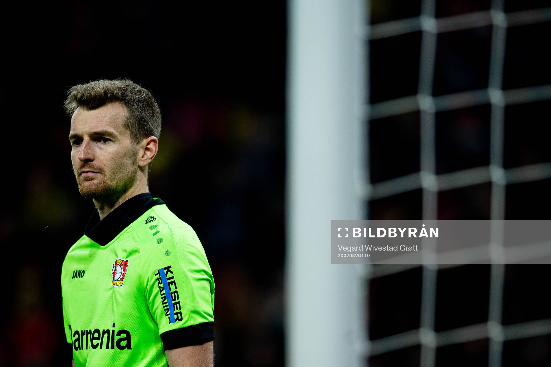 Goalkeeper Lukás Hrádecký of Bayer Leverkusen