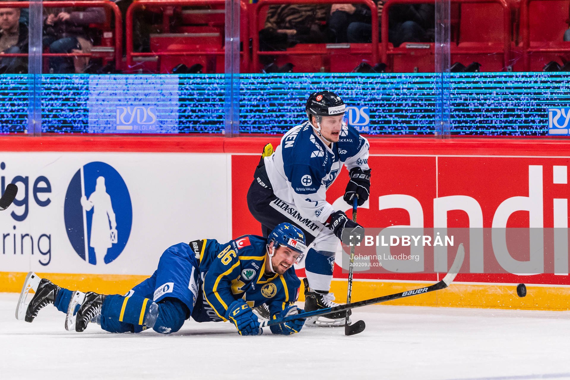 Mathias Bromé of Sweden and Teemu Pulkkinen of Finland