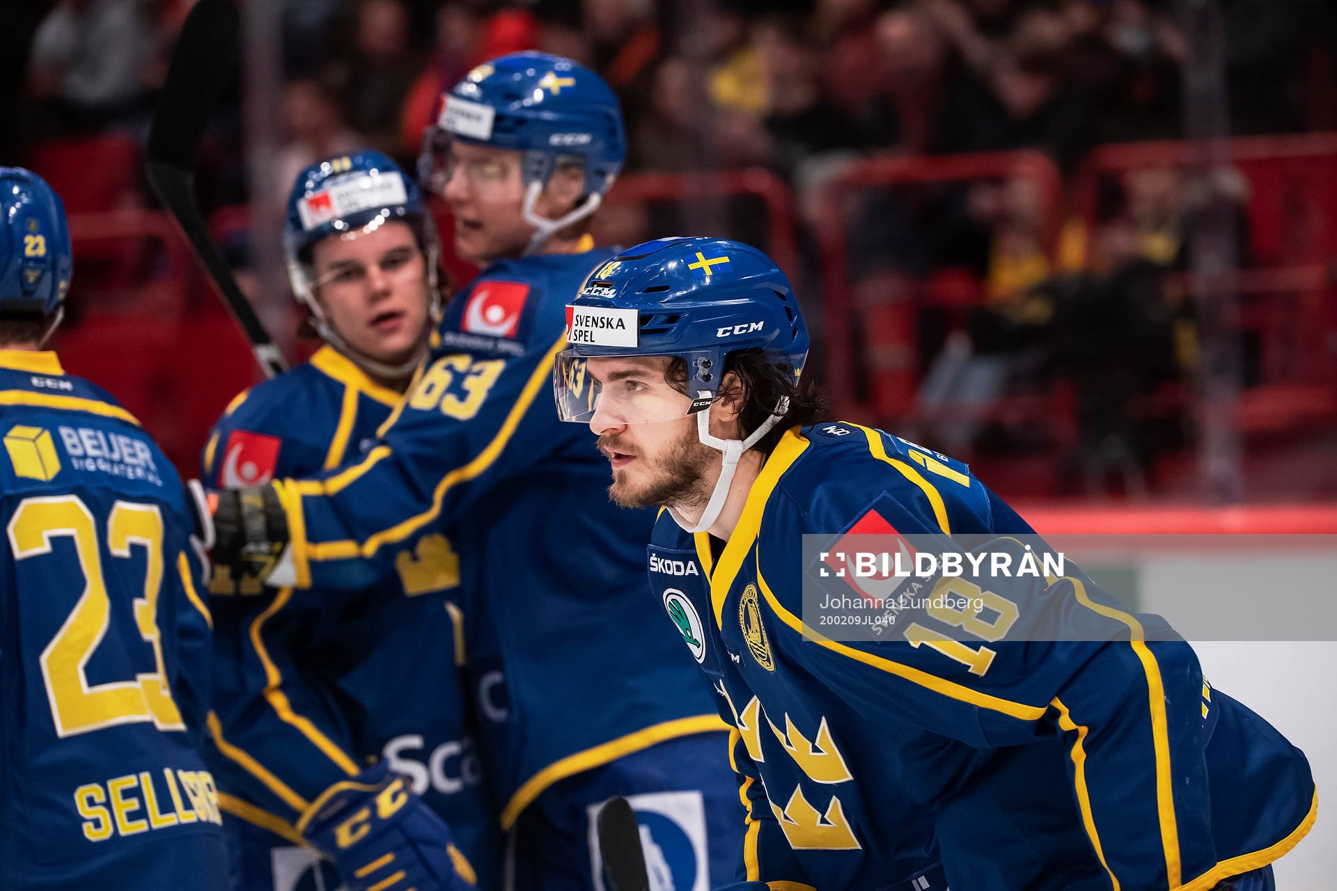Dennis Everberg of Sweden celebrates