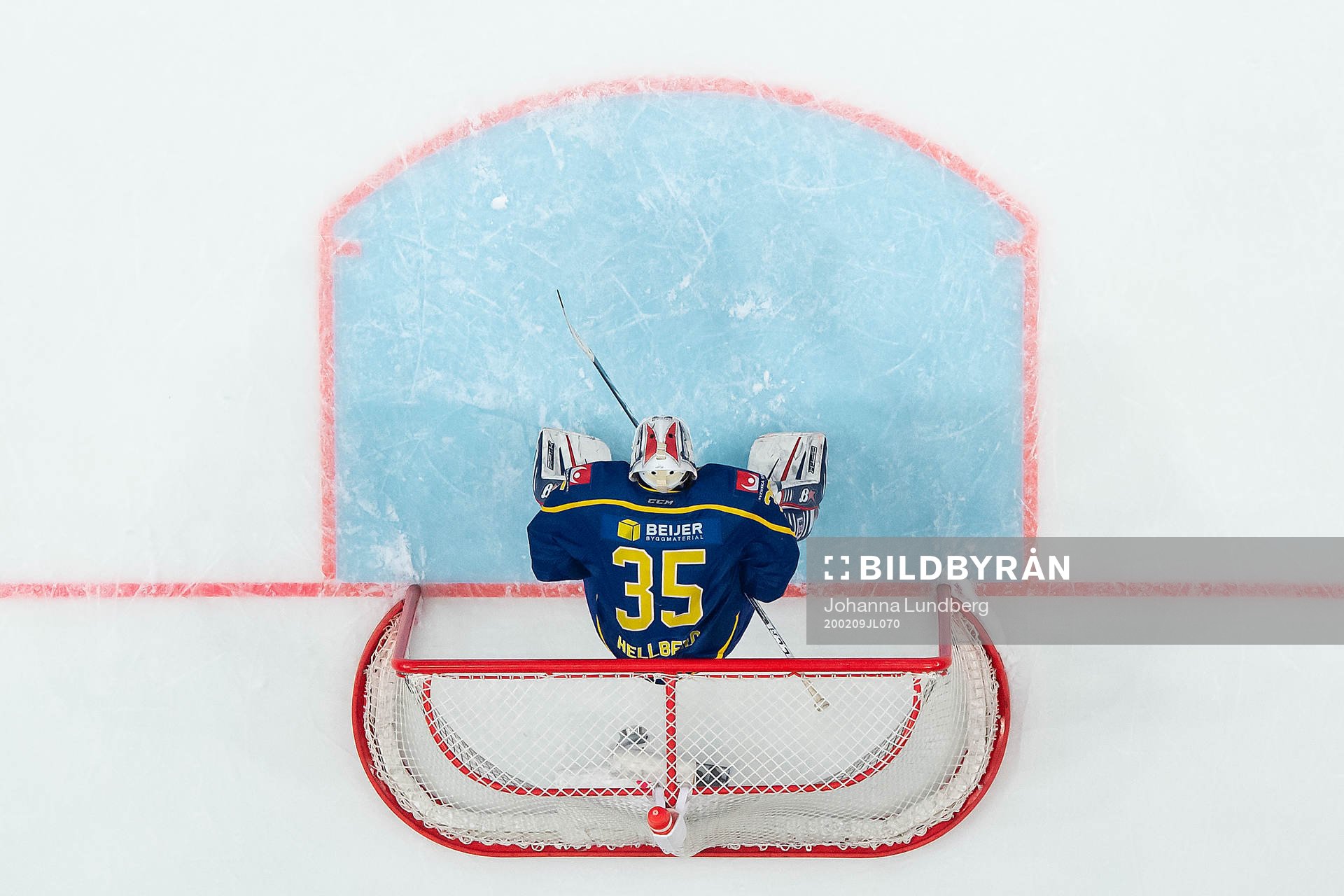 goaltender Magnus Hellberg of Sweden