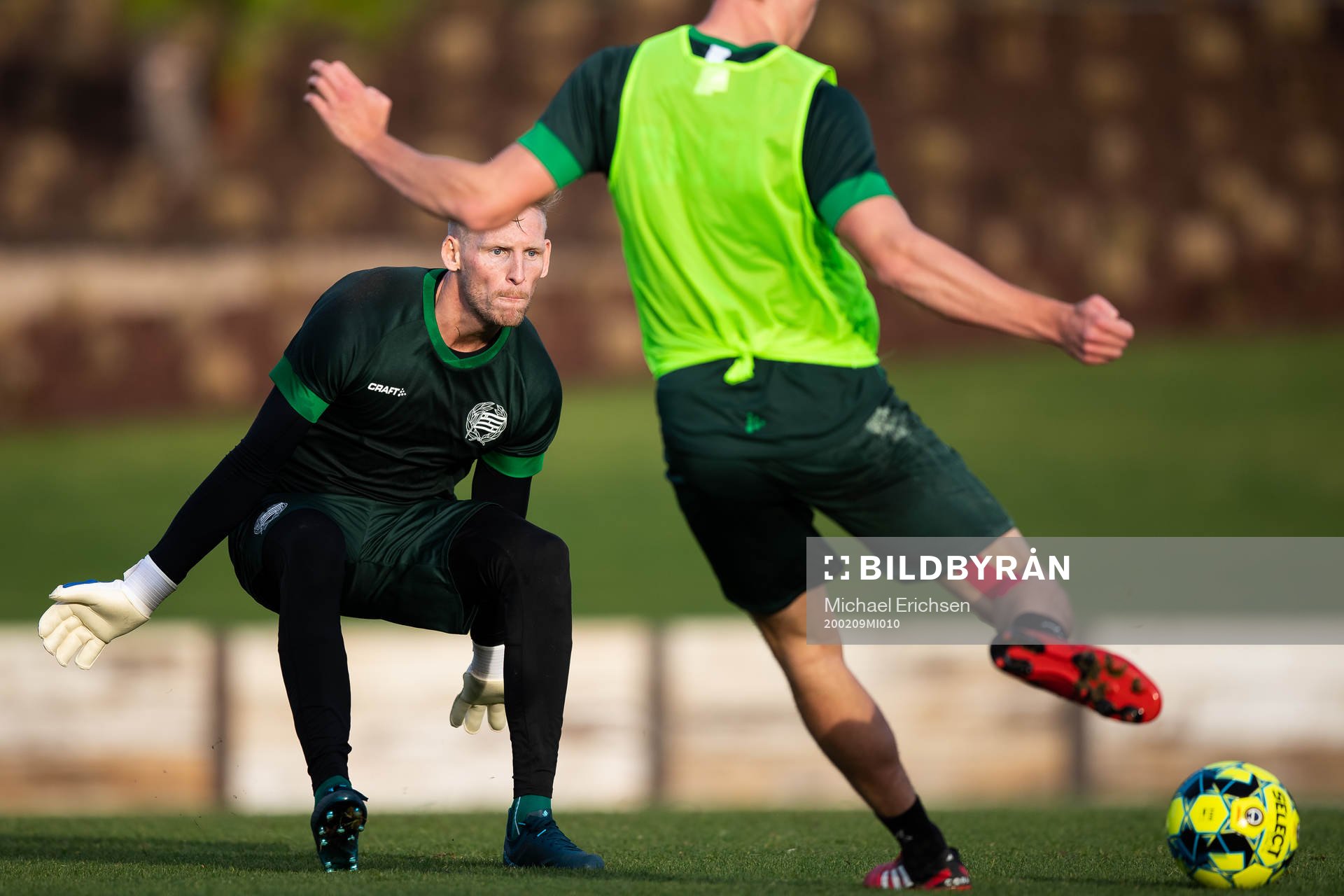 Hammarbys provspelande målvakt målvakten David Ousted