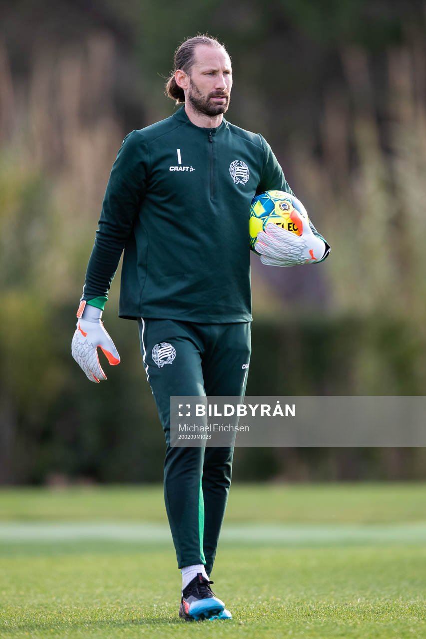 Hammarbys målvakt Johan Wiland