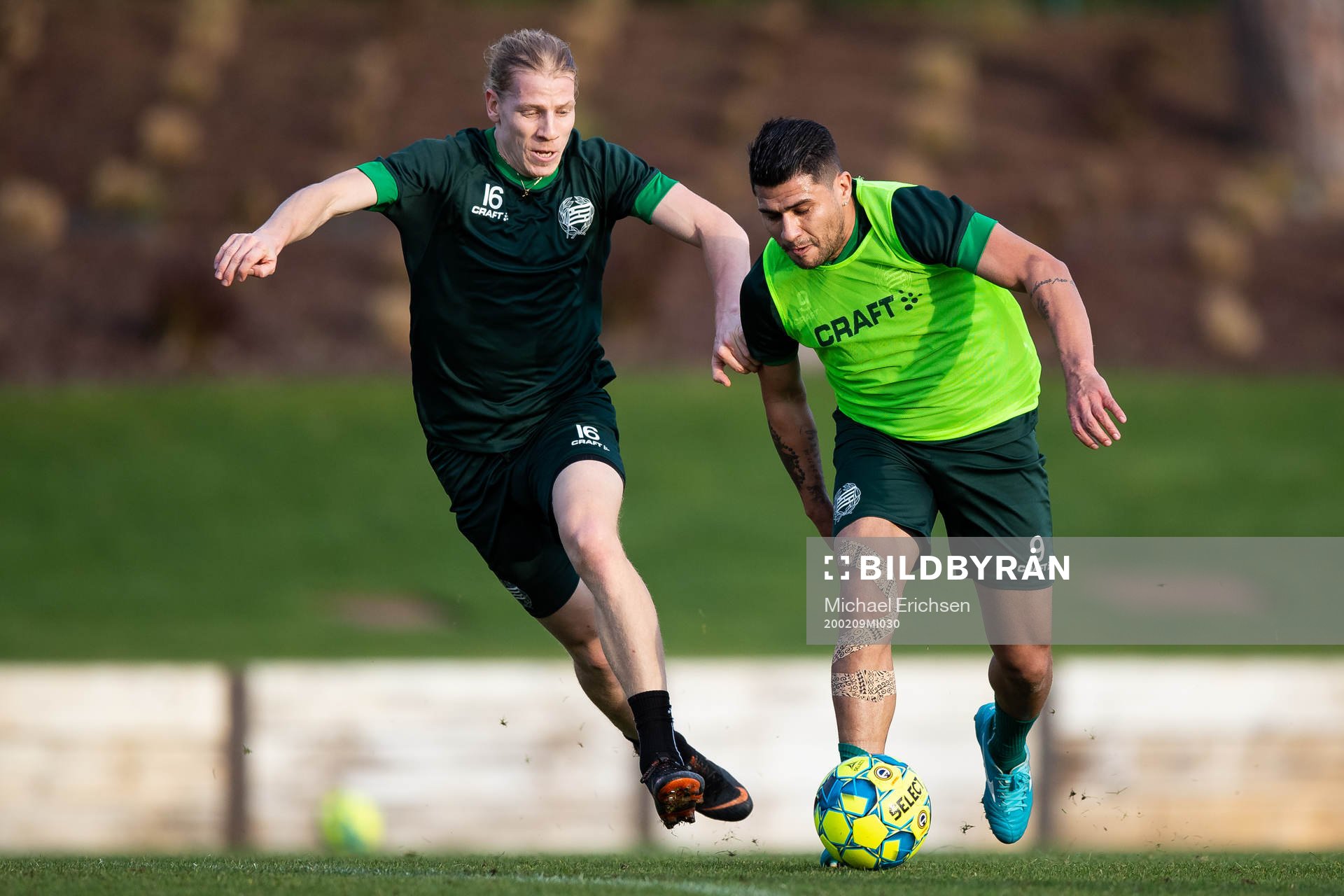 Hammarbys David Fällman och Paulinho