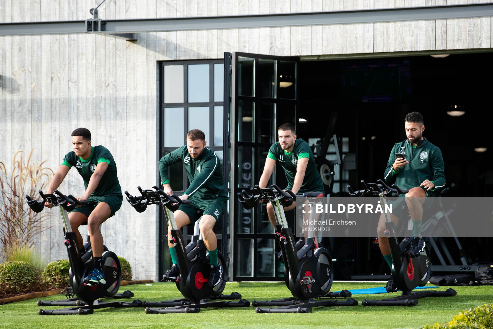 Hammarbys Oliver Dovin, Muamer Tankovic, Vladimir Rodic och