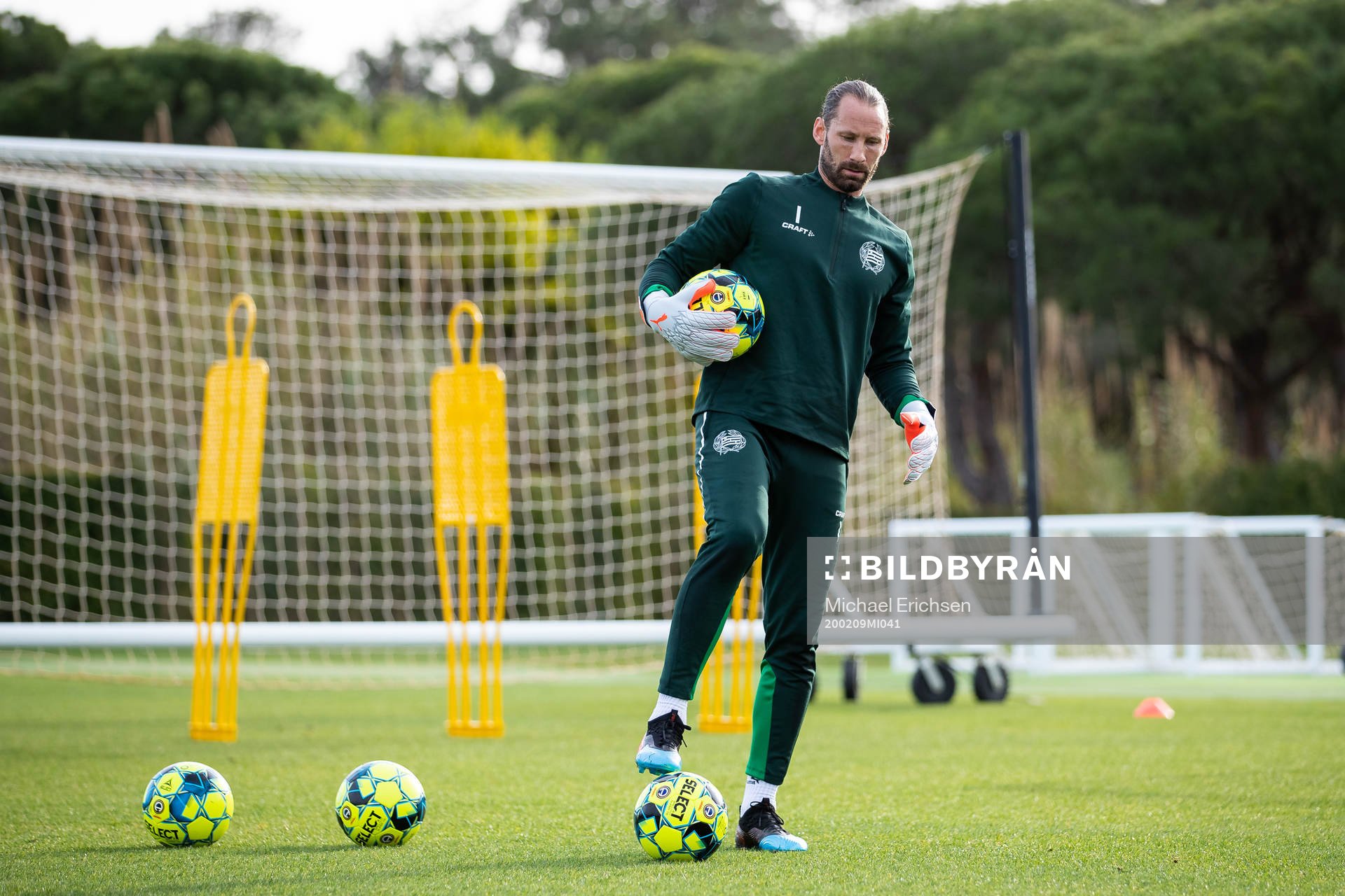 Hammarbys målvakt Johan Wiland