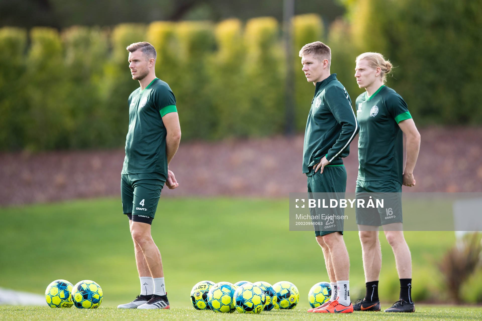 Hammarbys Richard Magyar, Aron Johannsson och Gustav