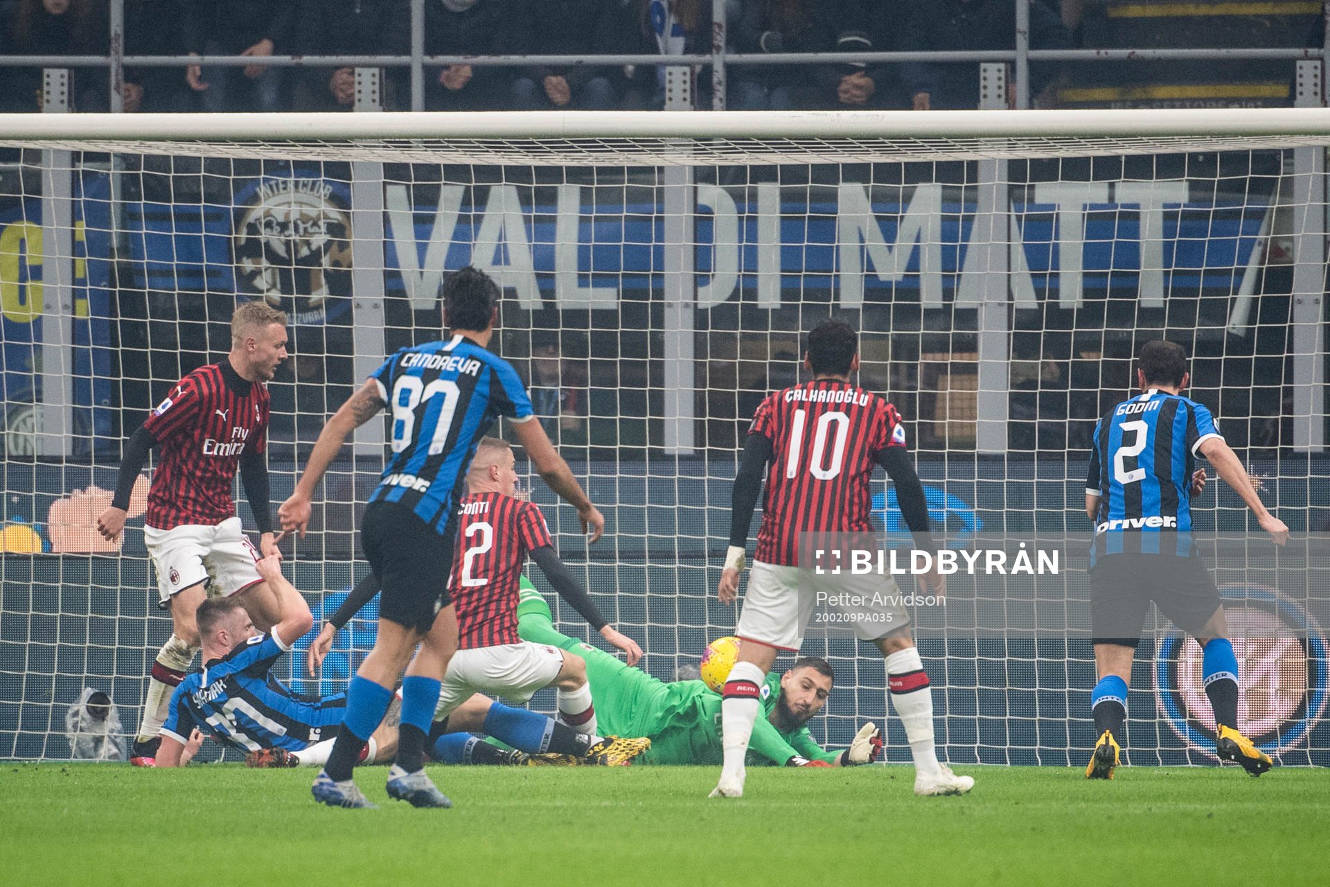 goalkeeper Gianluigi Donnarumma of Milan