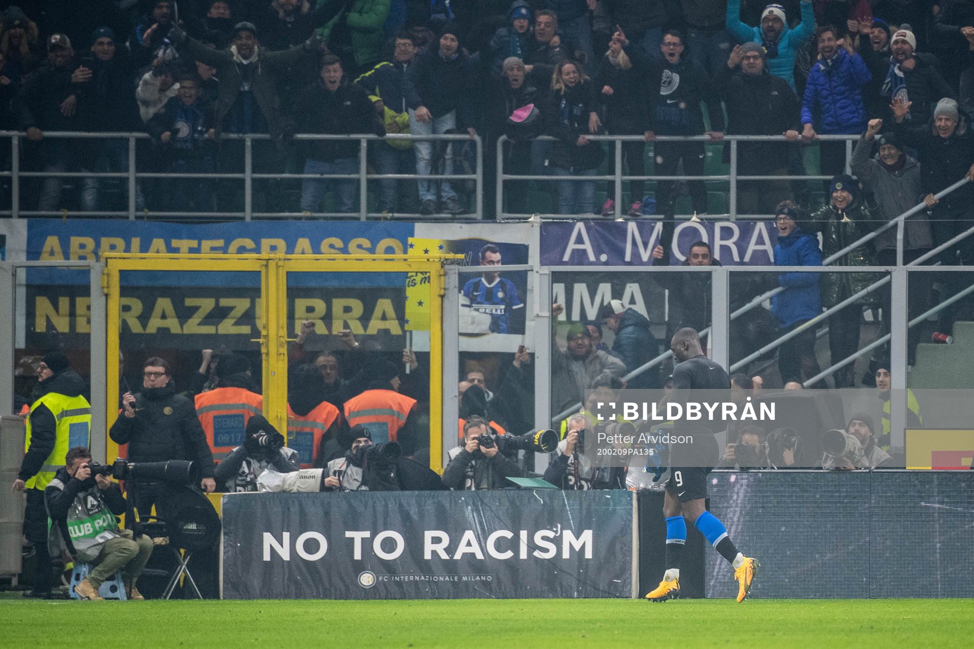 Romelu Lukaku of Inter celebrates