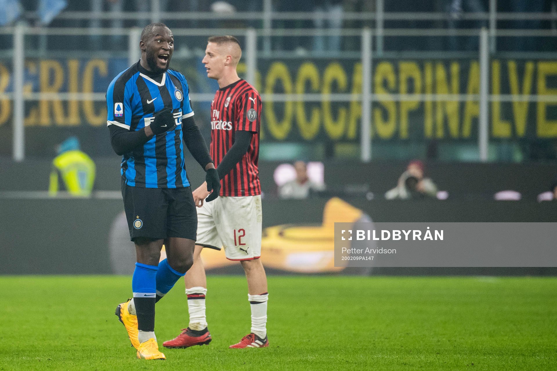 Romelu Lukaku of Inter celebrates