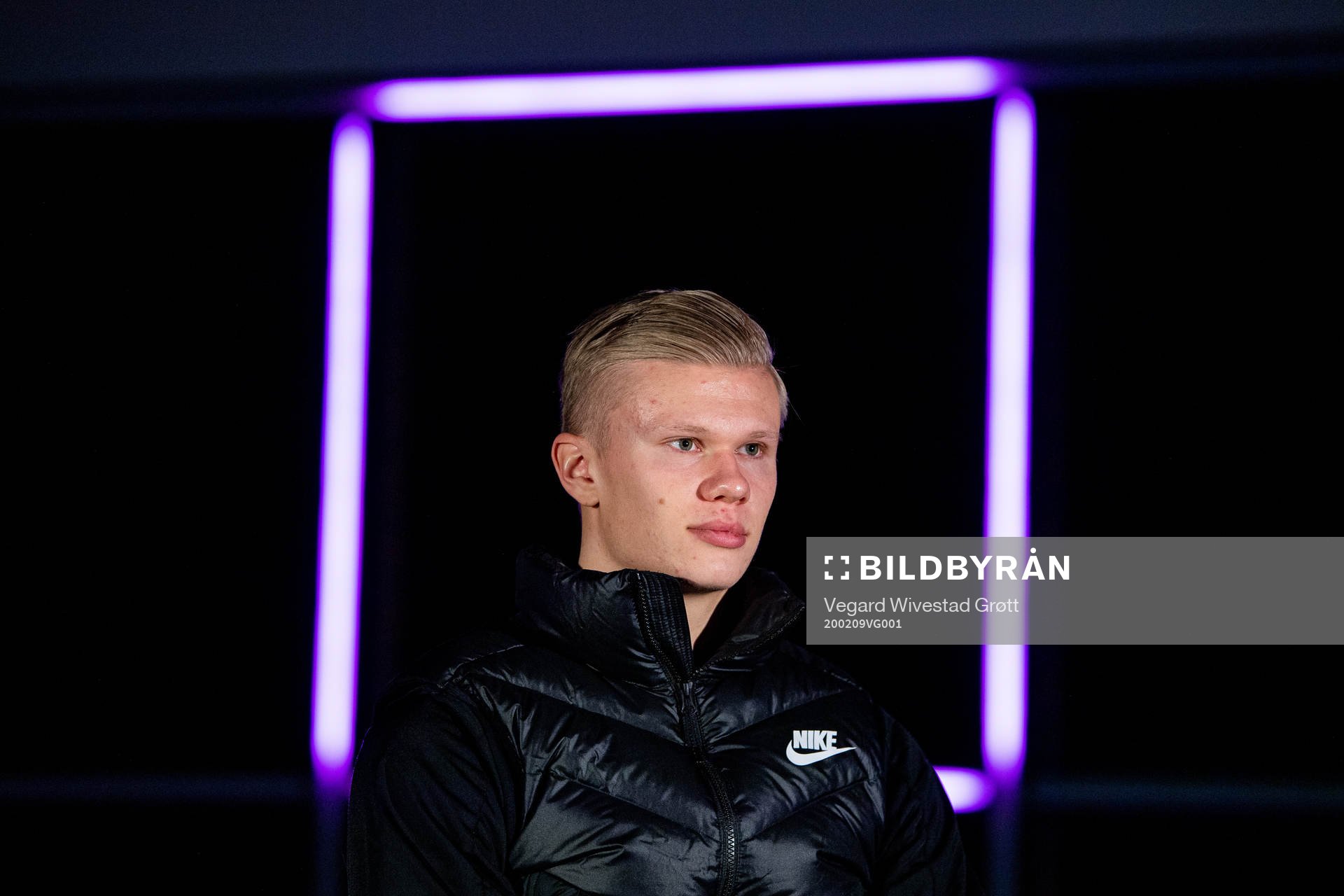 Erling Braut Haaland of the Norwegian national football team during an interview on February 9, 2020 in Dortmund.