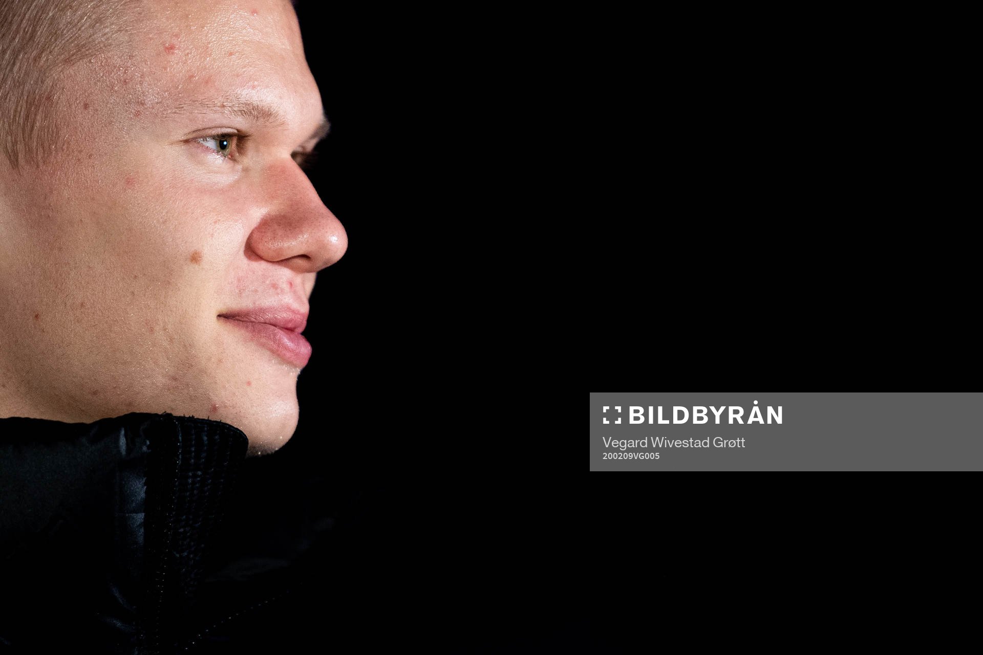 Erling Braut Haaland of the Norwegian national football team during an interview on February 9, 2020 in Dortmund.
