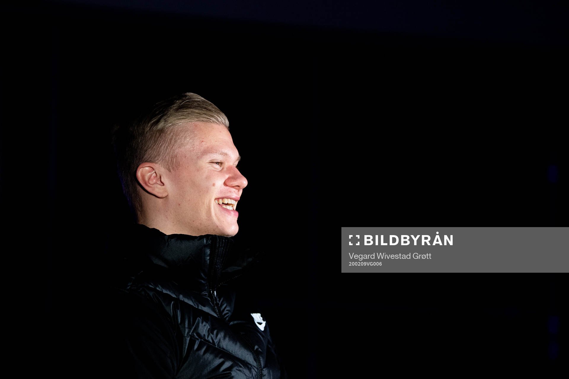 Erling Braut Haaland of the Norwegian national football team during an interview on February 9, 2020 in Dortmund.