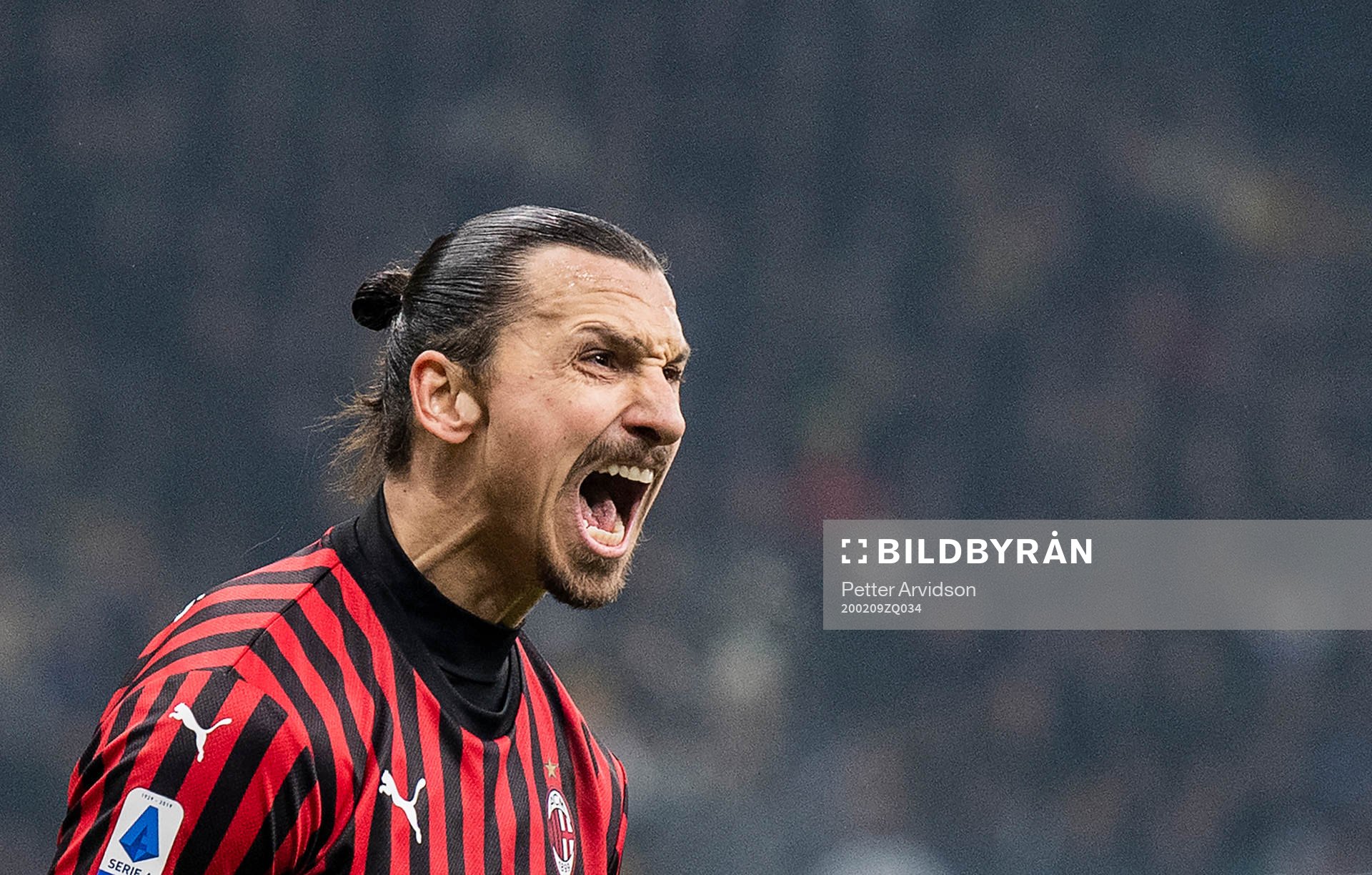 Zlatan Ibrahimovic of Milan celebrates