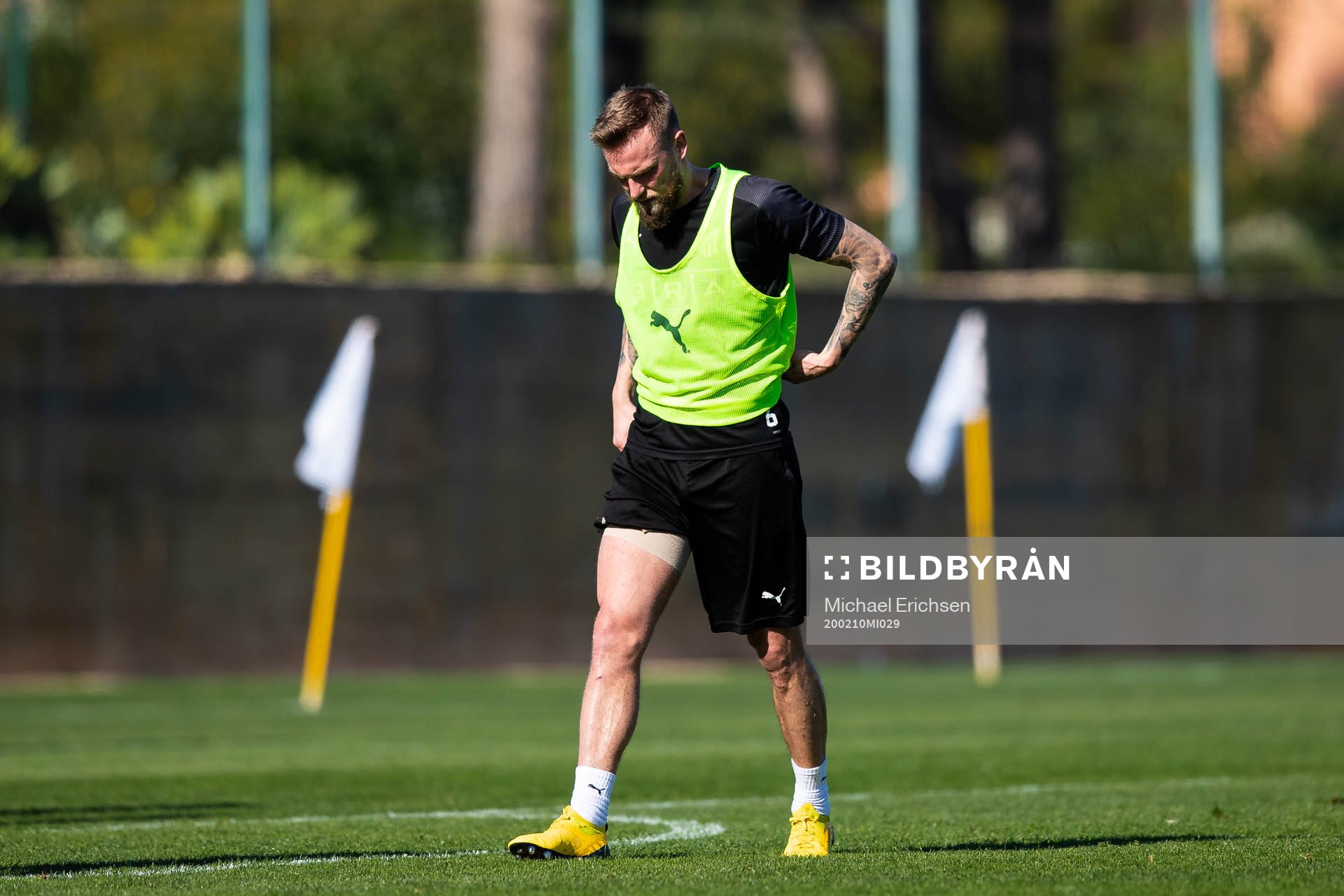 Häckens Alexander Faltsetas med lindat ben