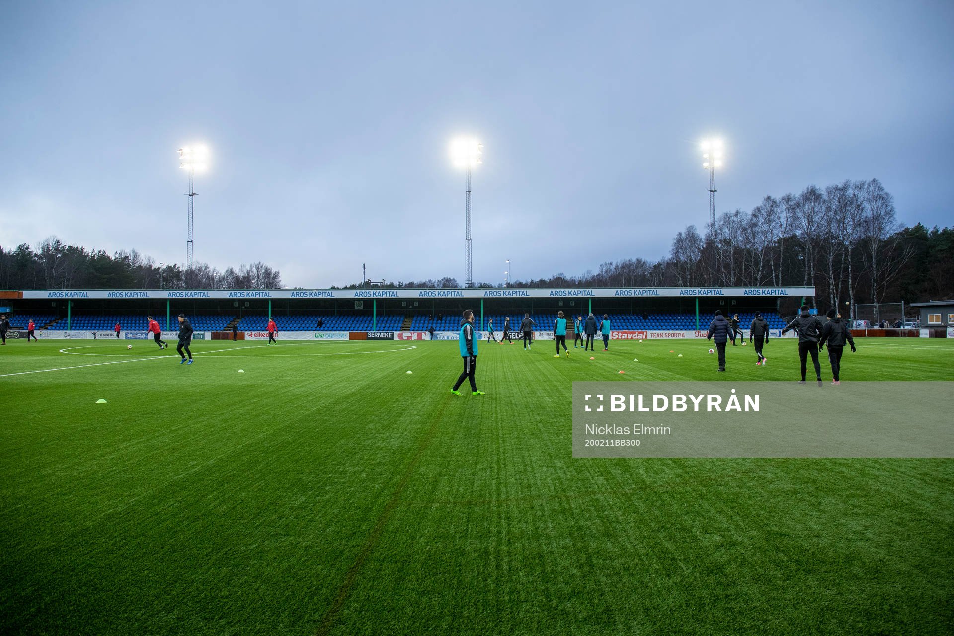 under träningsmatchen i fotboll mellan Utsikten och