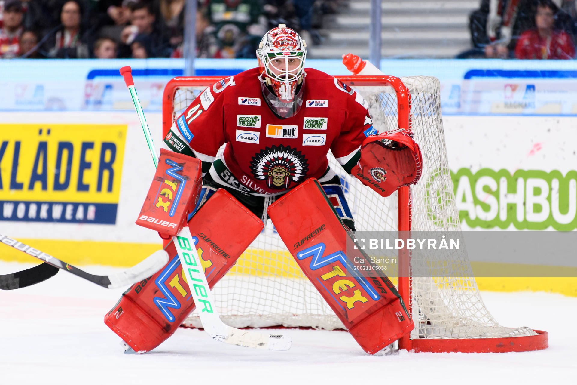 Frölundas målvakt Niklas Rubin