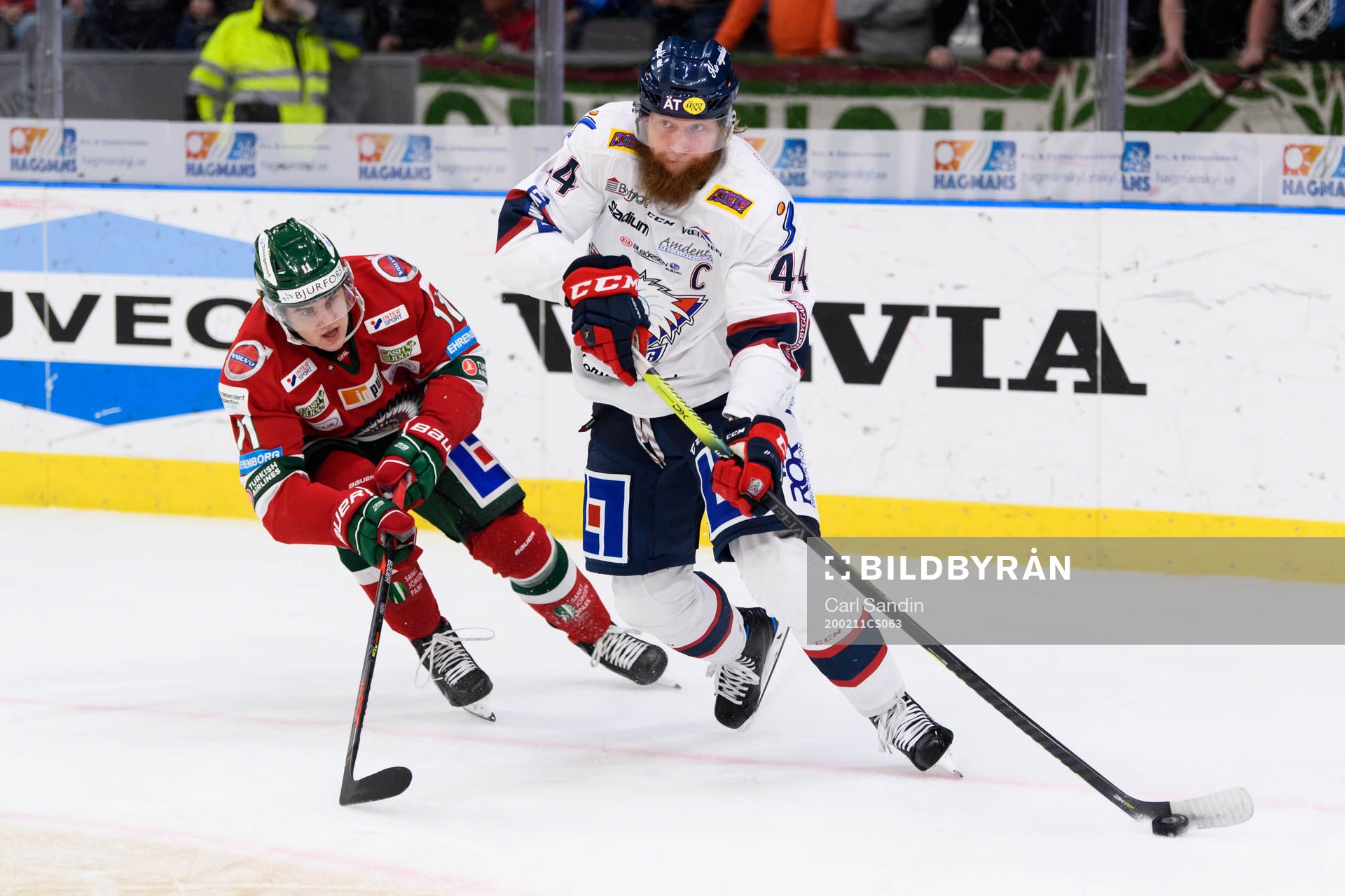 Frölundas Samuel Fagemo och Linköpings Jonas Junland