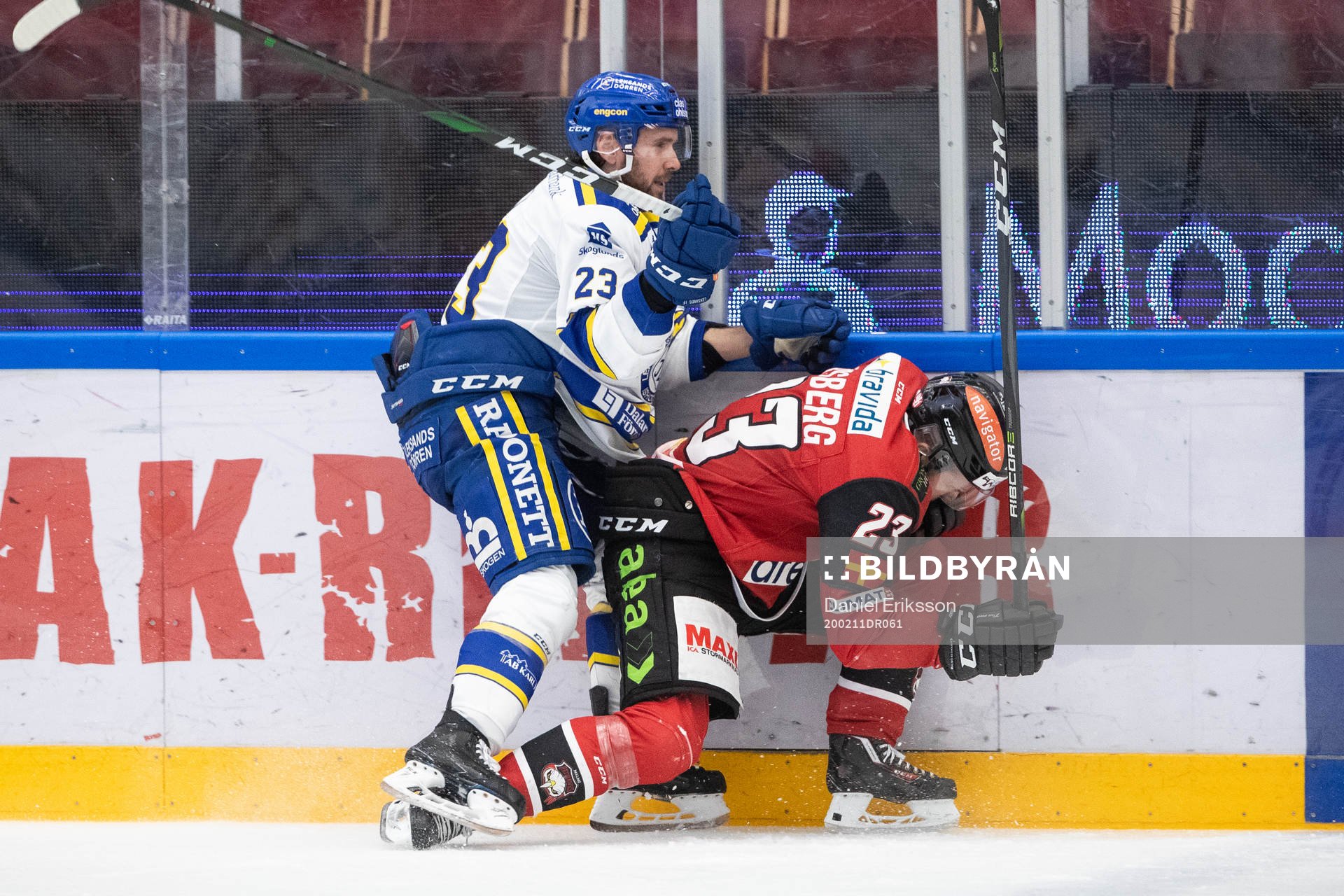 Leksands André Hult och Malmö Redhawks Christoffer