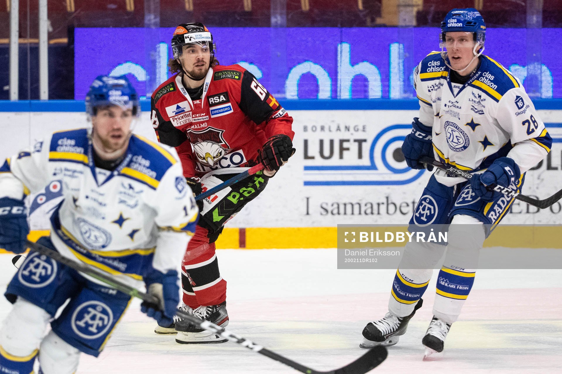 Malmö Redhawks Adam Brodecki och Leksands Mattias