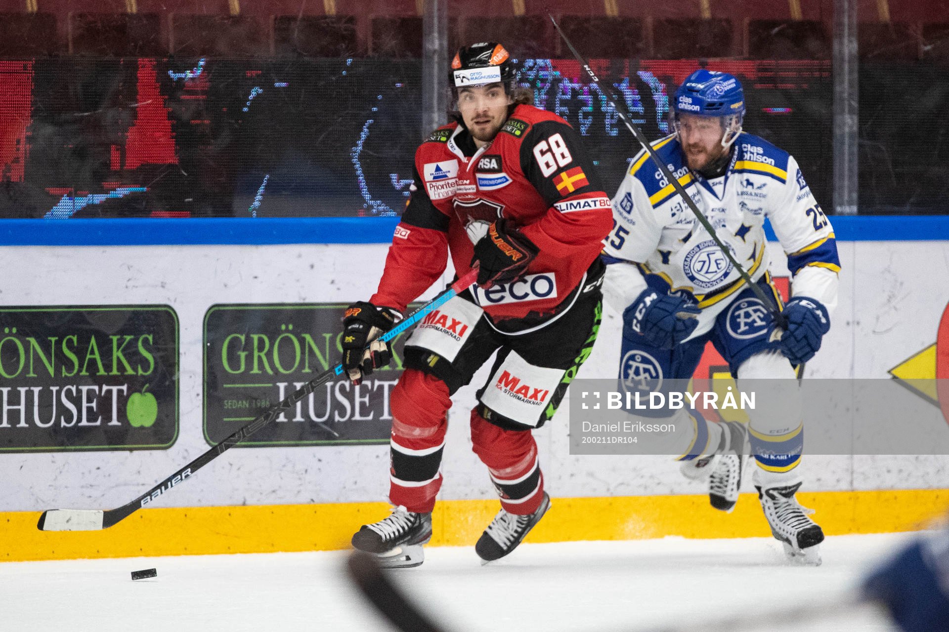 Malmö Redhawks Adam Brodecki och Leksands Linus Persson