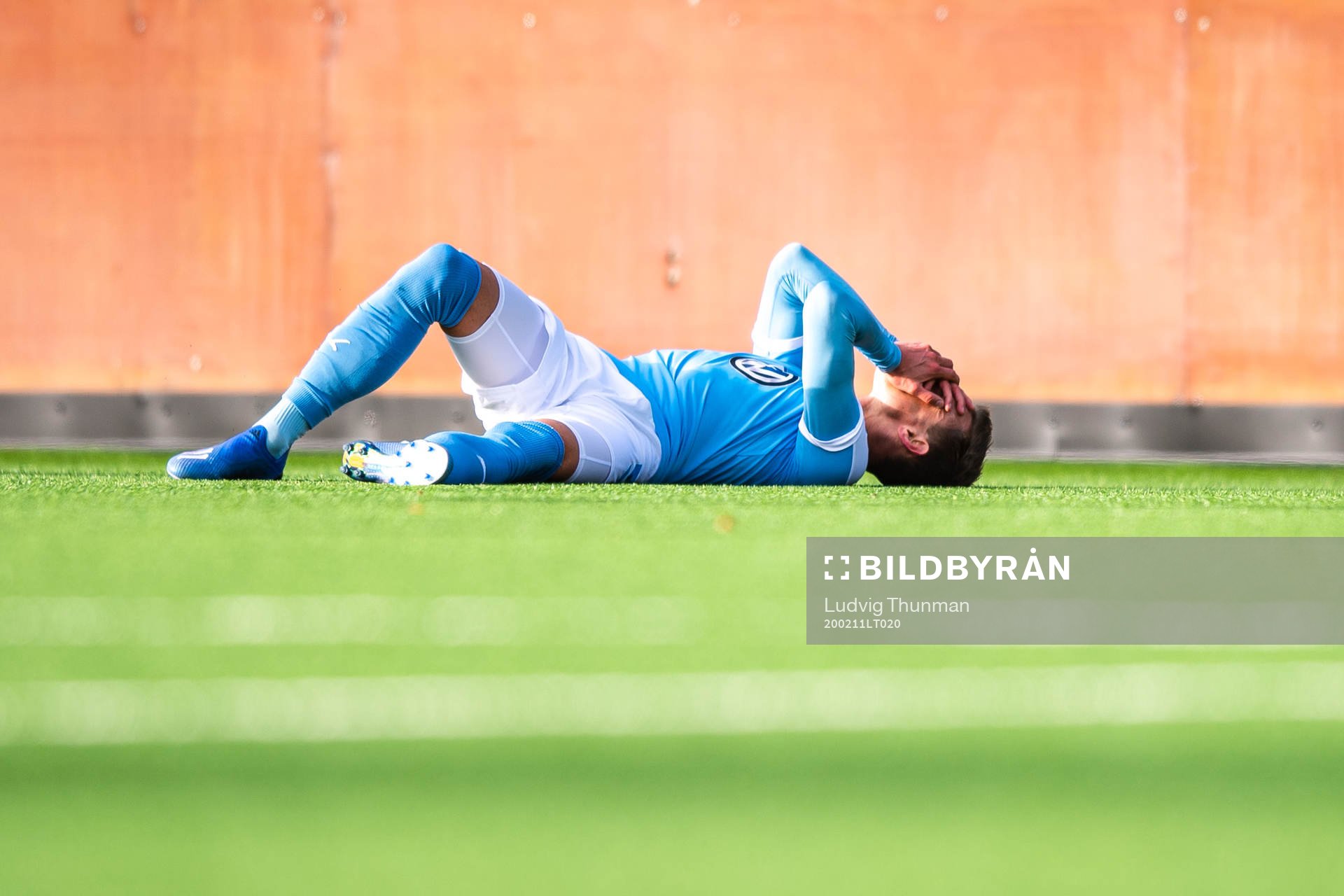Malmö FFs Sören Rieks har ont