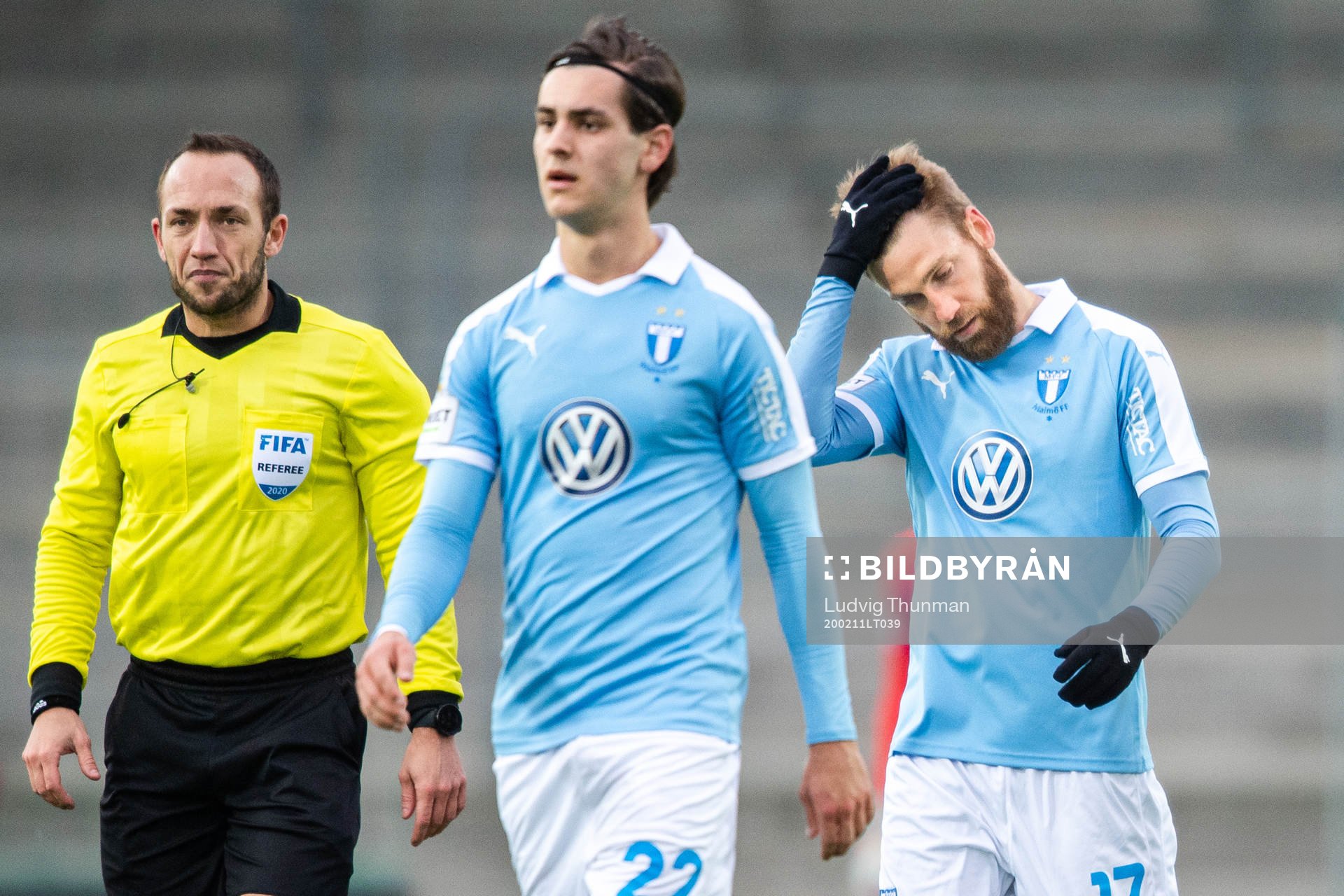 Malmö FFs Adi Nalic och Rasmus Bengtsson deppar