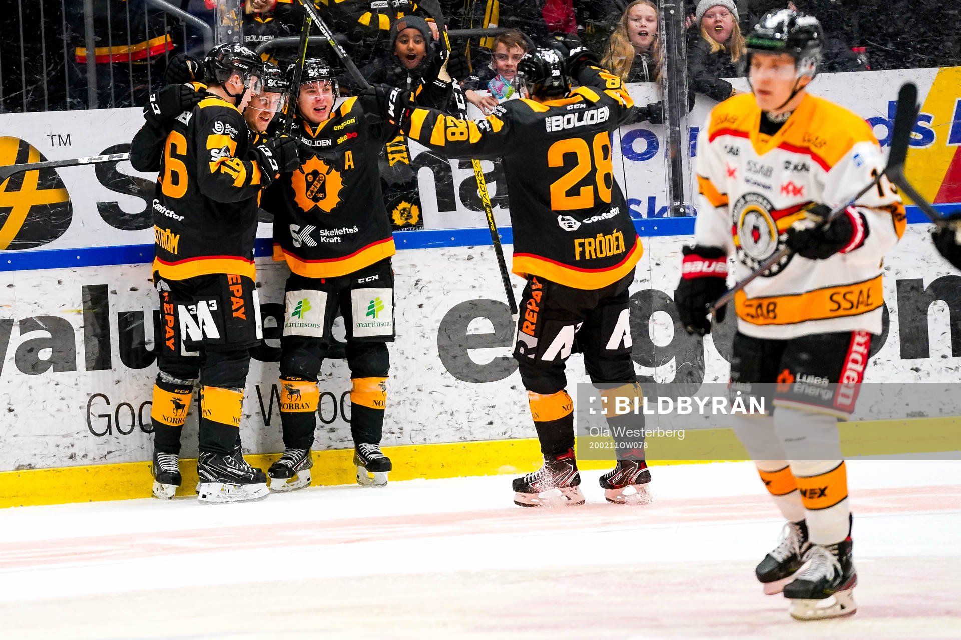 Skellefteås Linus Lindström, Jonathan Pudas, Andreas