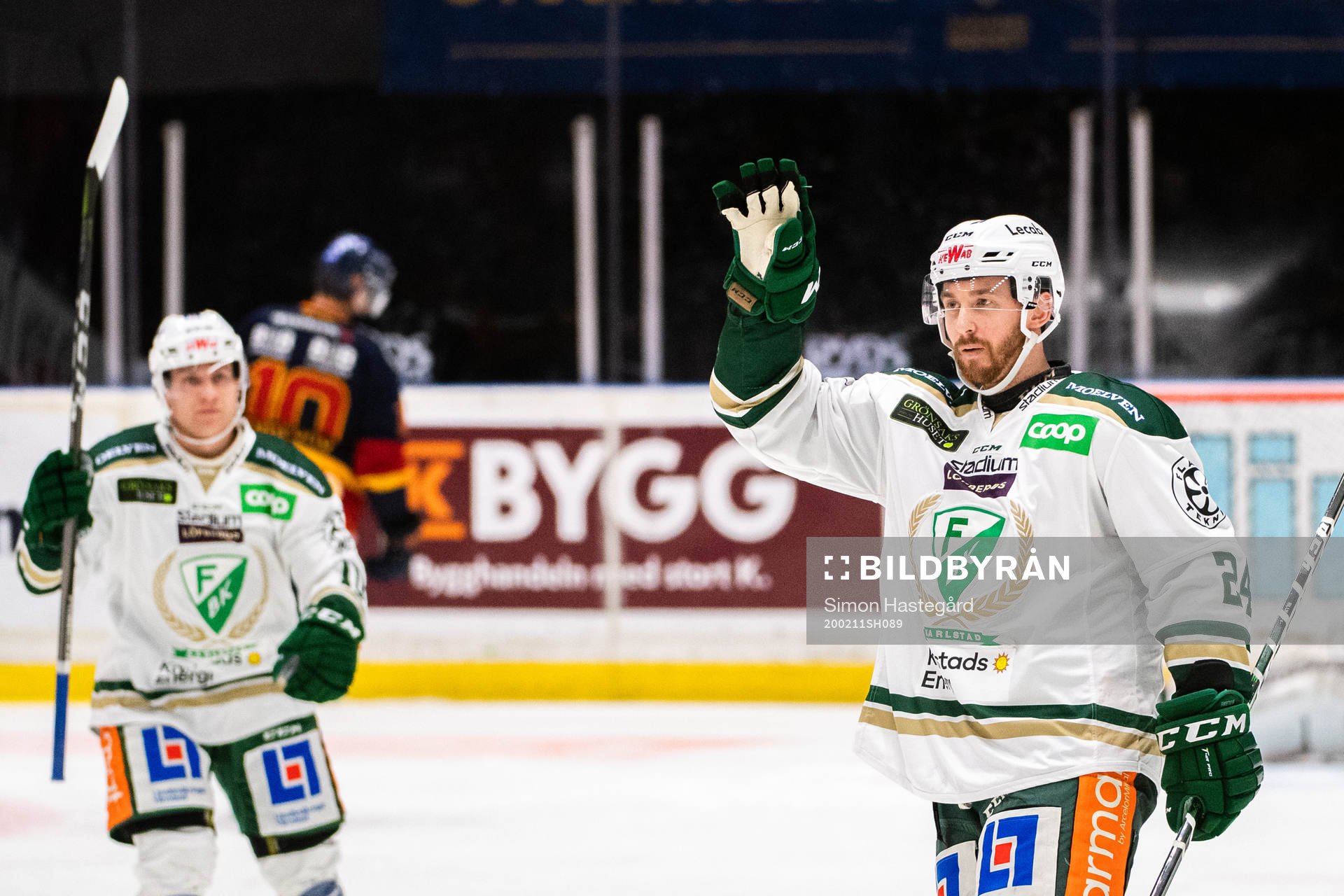 Färjestads Jonathon Blum jublar
