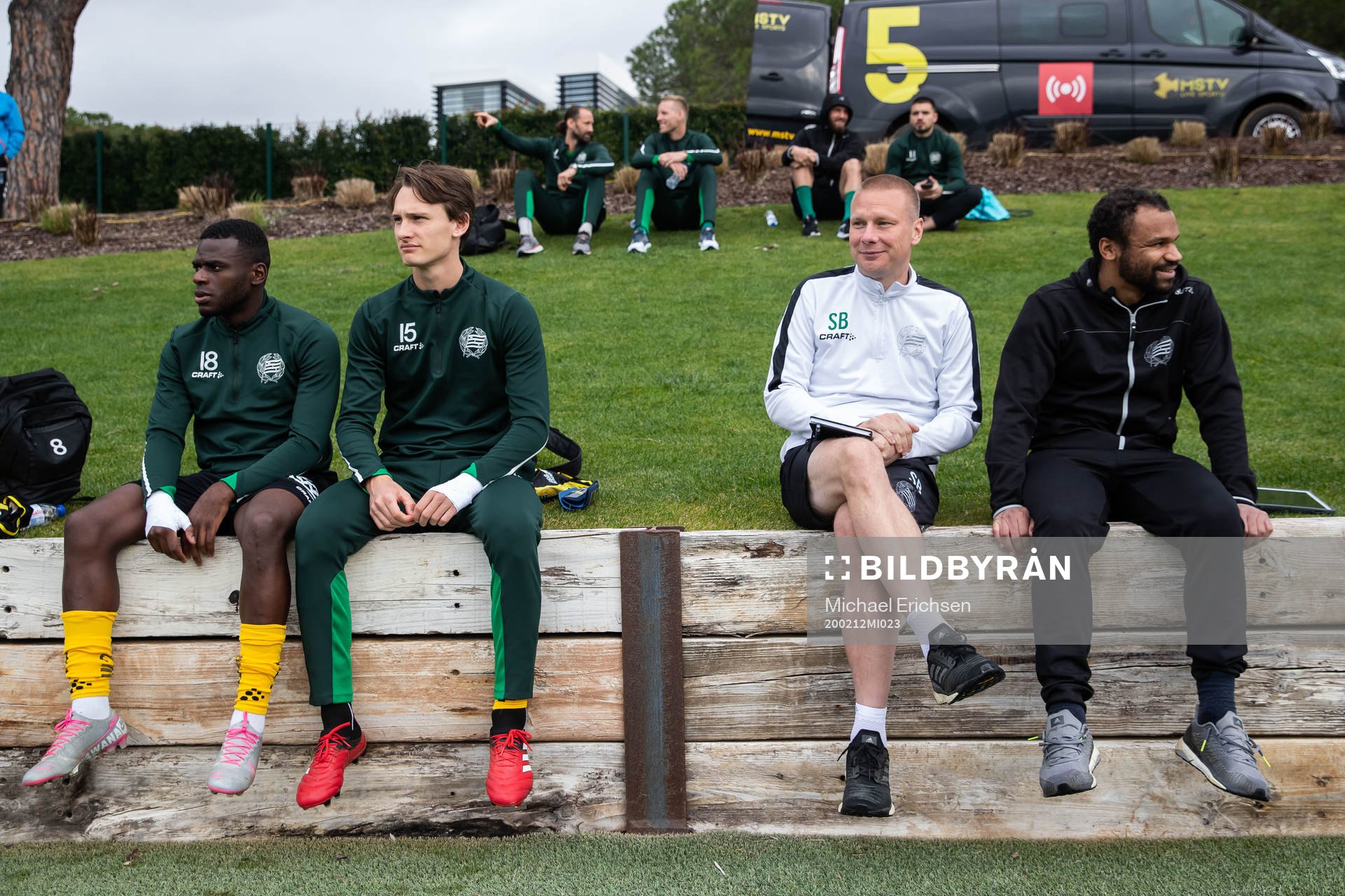 Filston Mawana, Hjalmar Ekdal, Stefan Billborn, head coach,