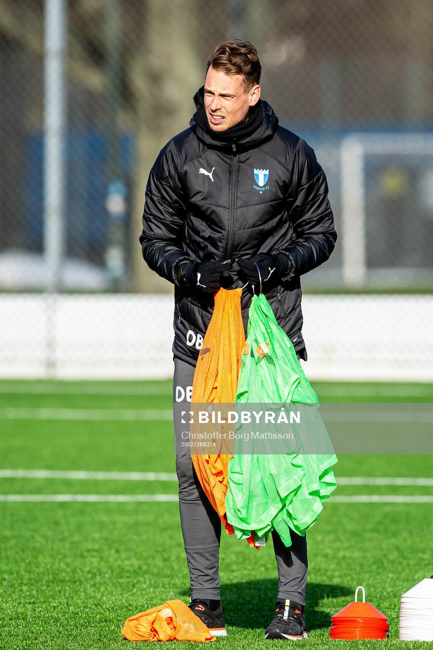 Malmö FFs assisterande tränare Daniel Bäckström