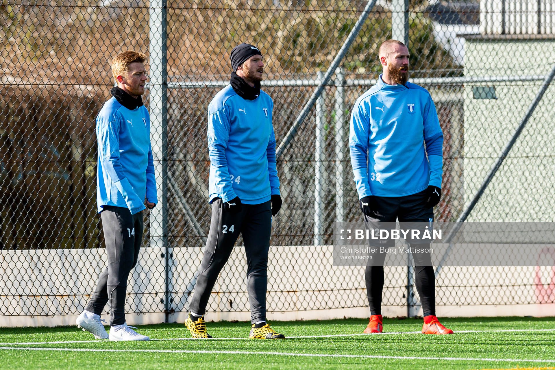 Malmö FFs Anders Christiansen, Lasse Nielsen och Jo Inge
